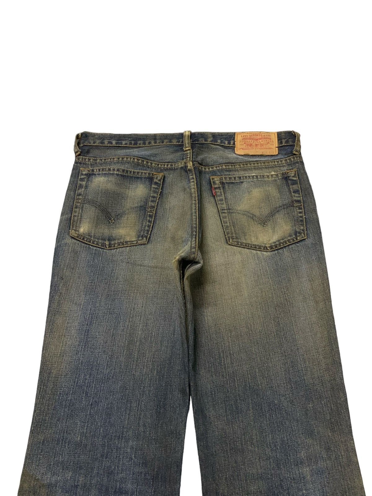 Levi's × Vintage Vintage Levis 517 - 03 Mud Wash Whiskers Flared Jeans Size US 32 / EU 48 - 8 Thumbnail