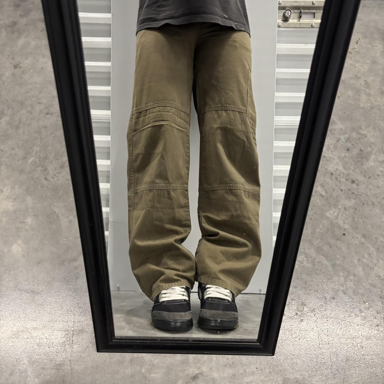 Calvin Klein × Vintage Crazy Vintage Y2K/2000s Grunge Khaki Calvin Klein Work Pants! Size 26" / US 2 / IT 38 - 1 Thumbnail