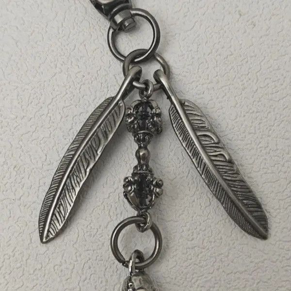 Japanese Brand Japanese Peripheral Skull and Feather Goth Waist Chain Size ONE SIZE - 4 Thumbnail