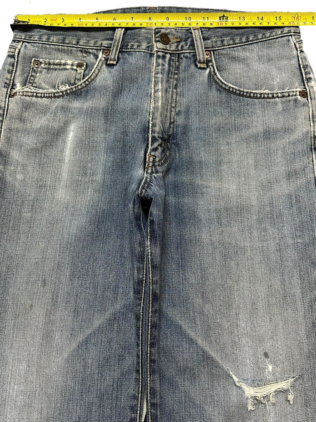 Edwin Vintage Edwin 503zz Faded Blue Wash Distress Loose Jeans Size US 32 / EU 48 - 11 Thumbnail