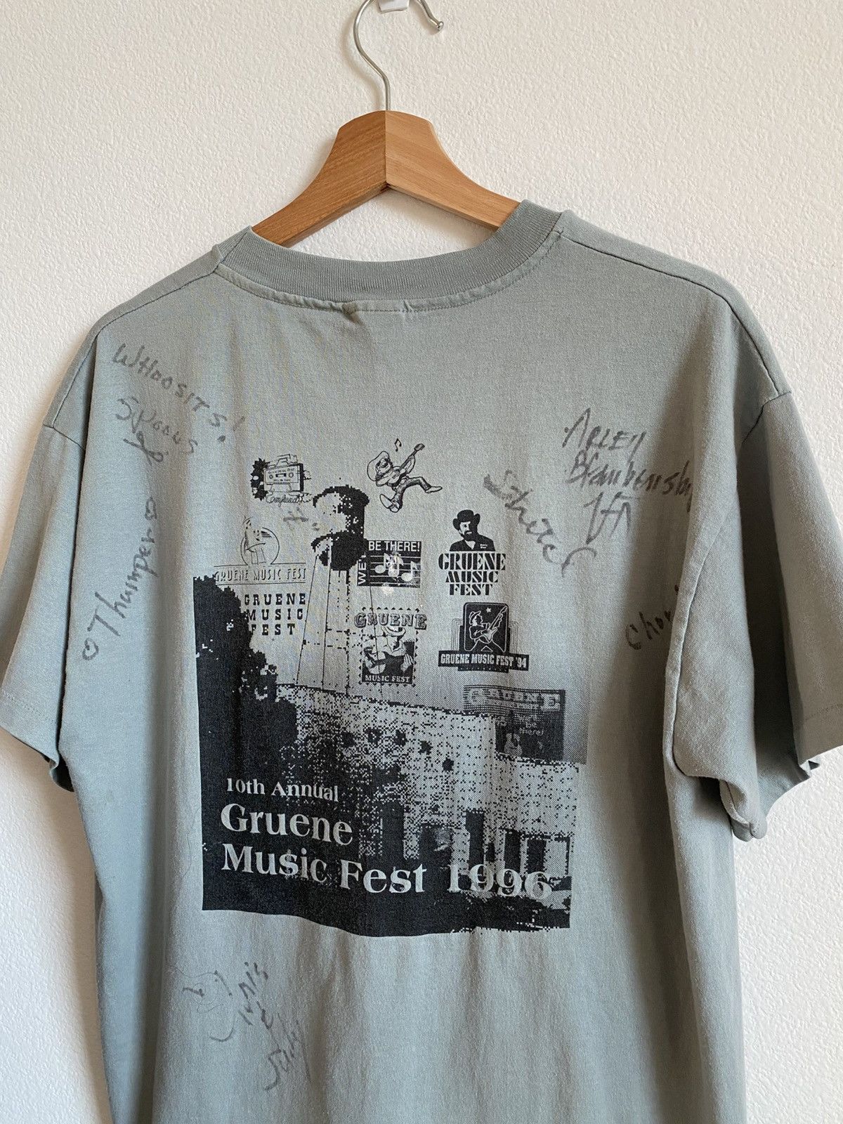 Band Tees Vintage 90s 1996 Gruene Music Festival Tee Size US L / EU 52-54 / 3 - 4 Thumbnail