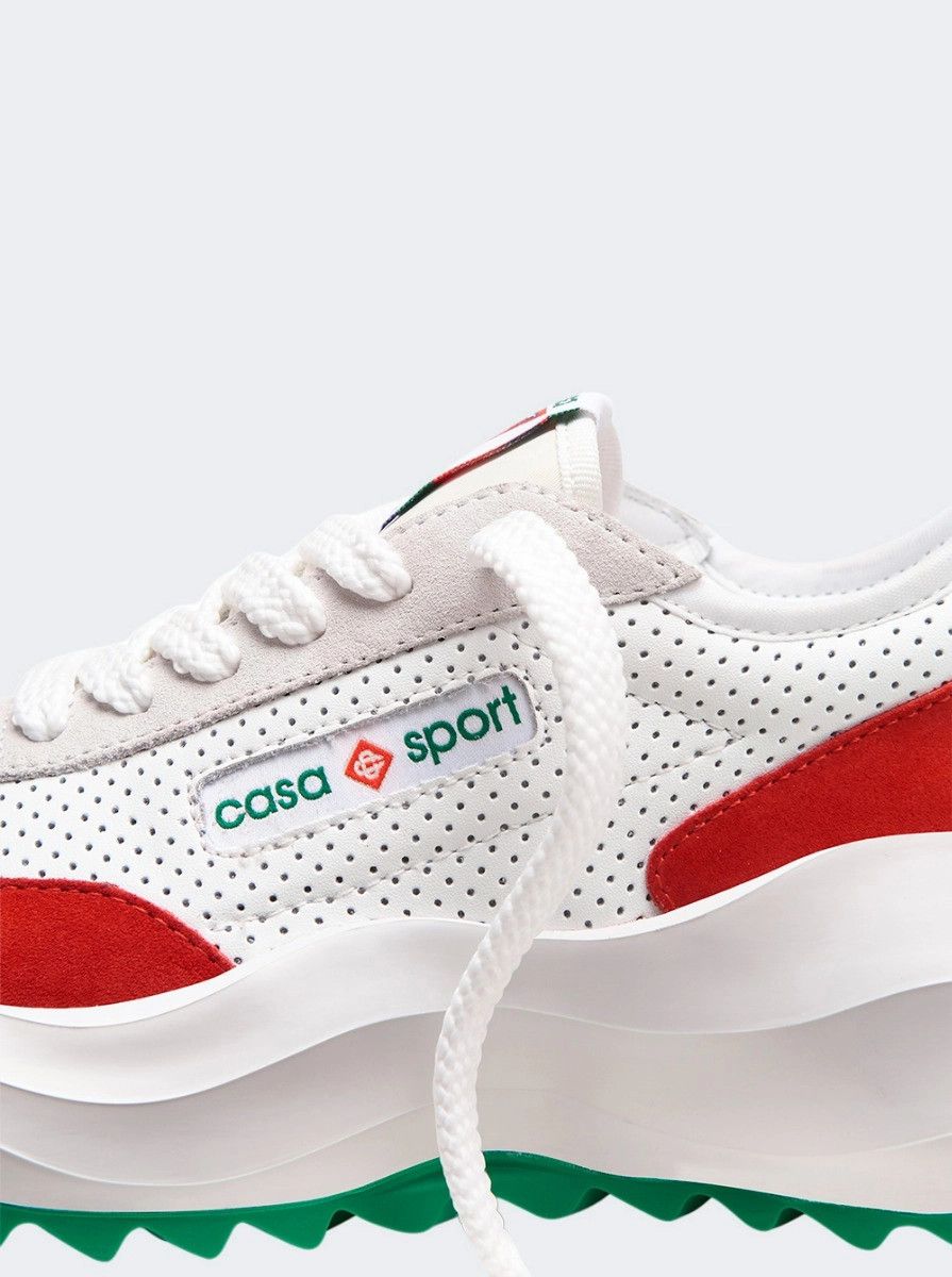 Casablanca o1mle0326 Atlantis Sneakers in White/Red Size US 9 / EU 42 - 6 Thumbnail