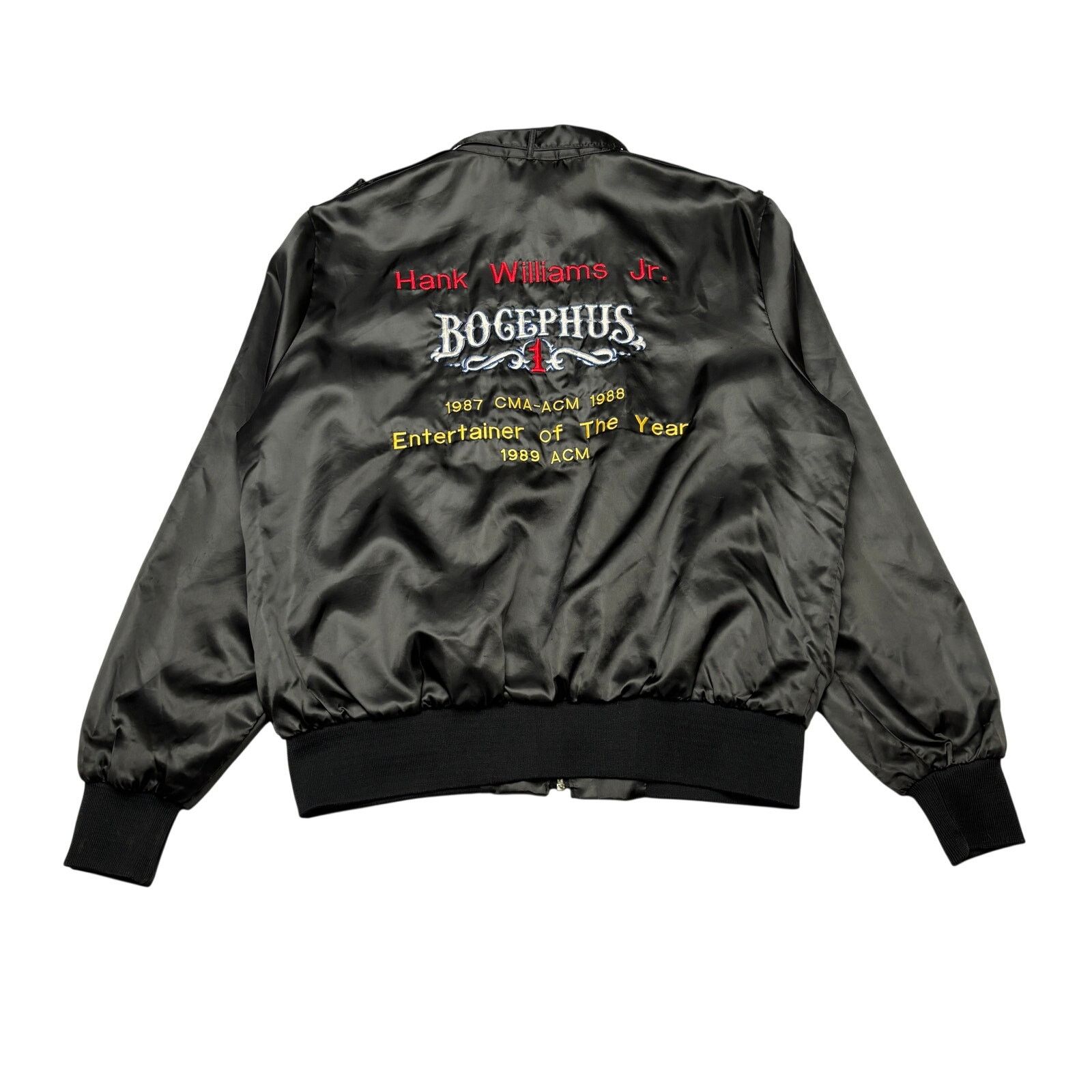 Vintage VTG 1989 Hank Williams Jr Entertainer of the Year Jacket XL Size US XL / EU 56 / 4 - 1 Thumbnail