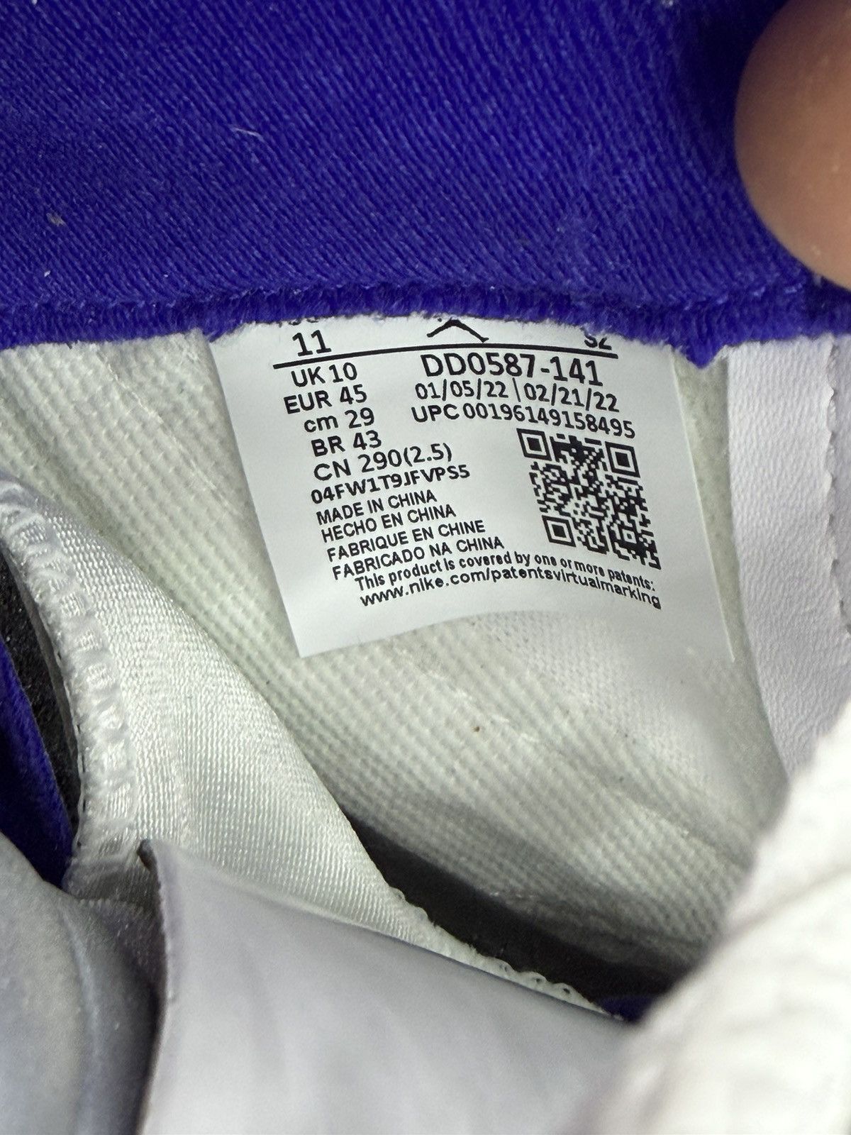 Jordan Brand Size 11 - Jordan 5 Retro Dark Concord Size US 11 / EU 44 - 11 Thumbnail