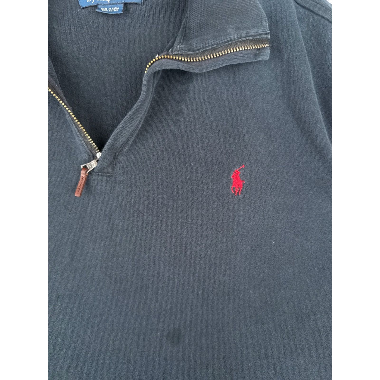 Ralph Lauren VINTAGE Polo Ralph Lauren Sweatshirt Pullover 1/4 Zip Mock Neck Blue XL Men Casual Golf Sports American Size US XL / EU 56 / 4 - 6 Thumbnail
