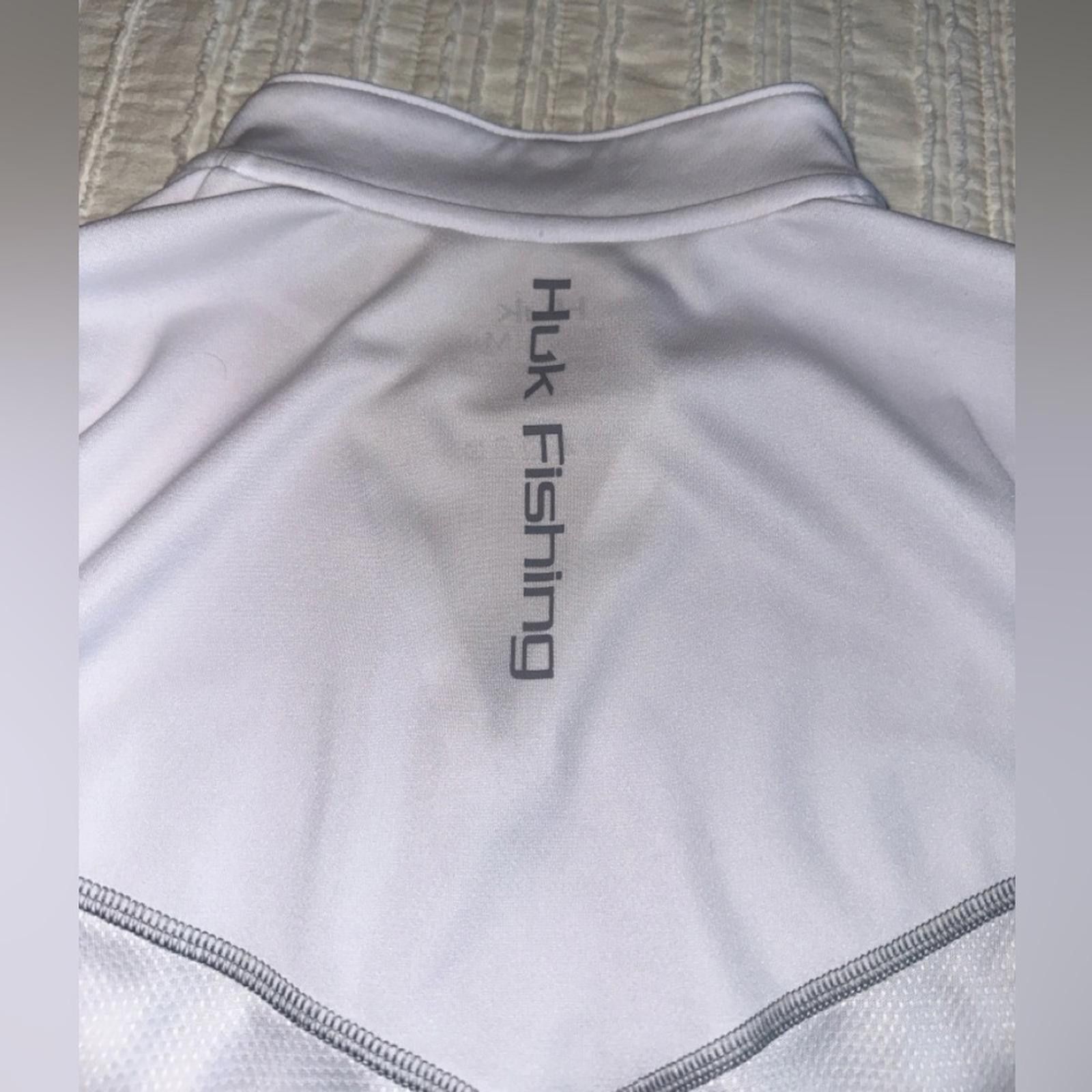 Other Huk Icon X Fishing Pullover White M Long Sleeve UPF 50+ Size M / US 6-8 / IT 42-44 - 3 Thumbnail