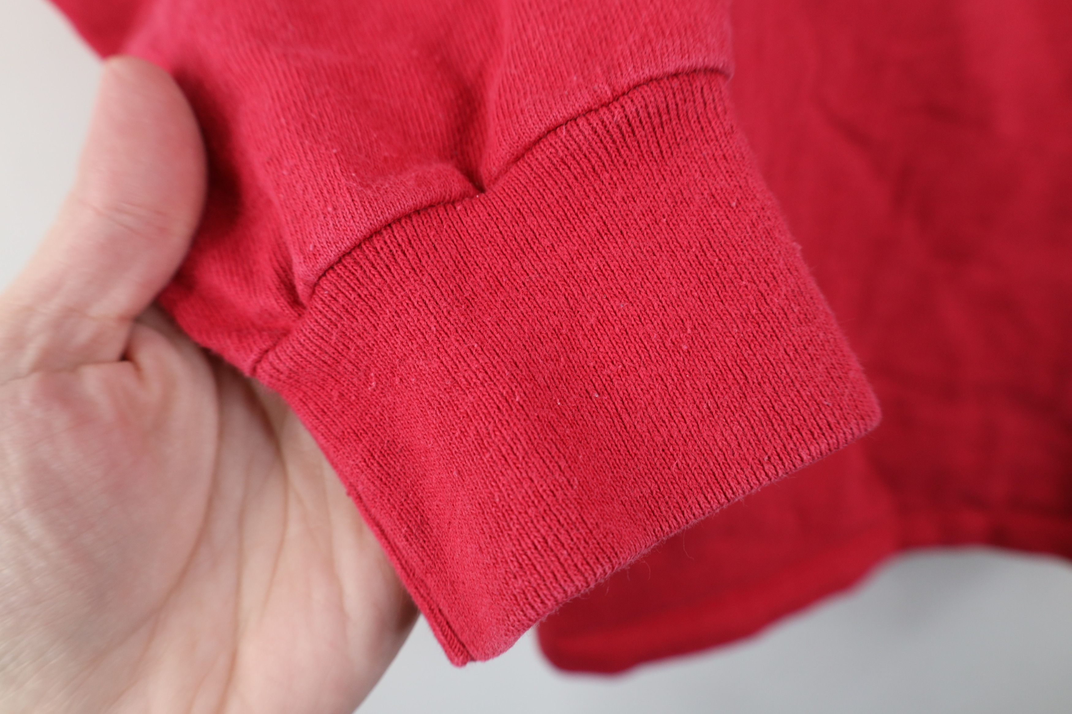 Reebok Vintage 90s Reebok Spell Mock Neck Long Sleeve T-Shirt Red Size US S / EU 44-46 / 1 - 6 Thumbnail
