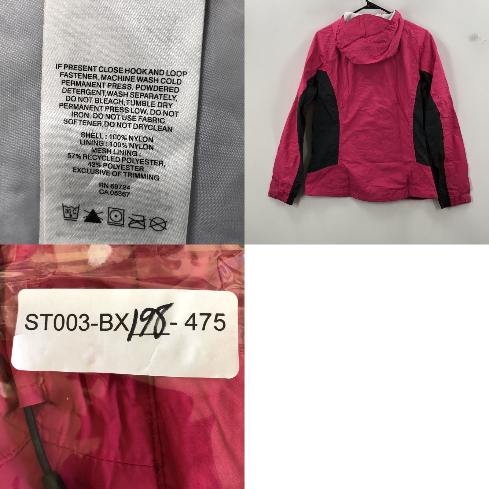Pinko Columbia Womens Pink Long Sleeve Hooded Pockets Full Zip Windbreaker Jacket M Size M / US 6-8 / IT 42-44 - 8 Thumbnail