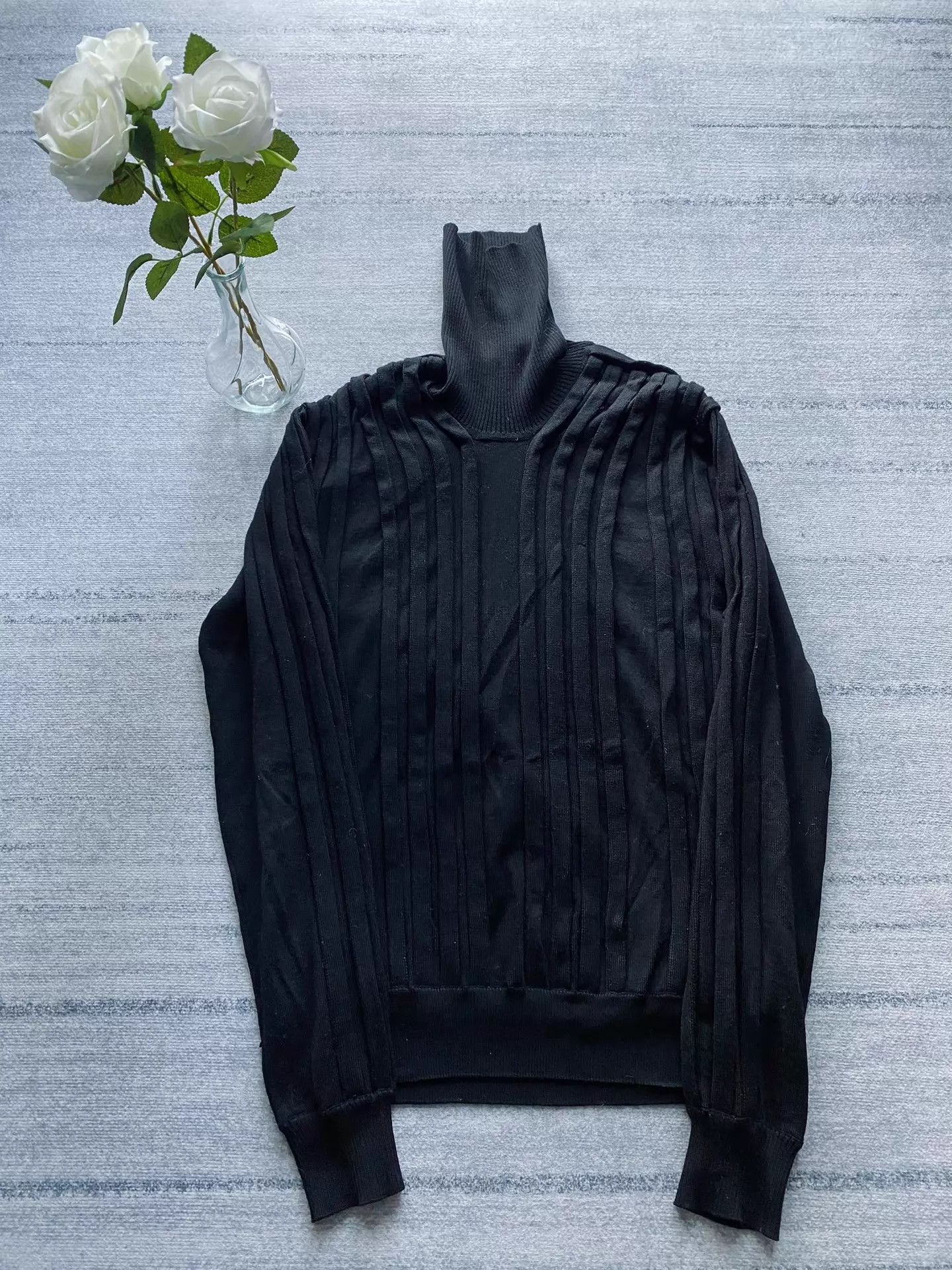 Dior Diorhomme 08AW 100% Wool Slim Knit Sweater S Size US S / EU 44-46 / 1 - 1 Thumbnail