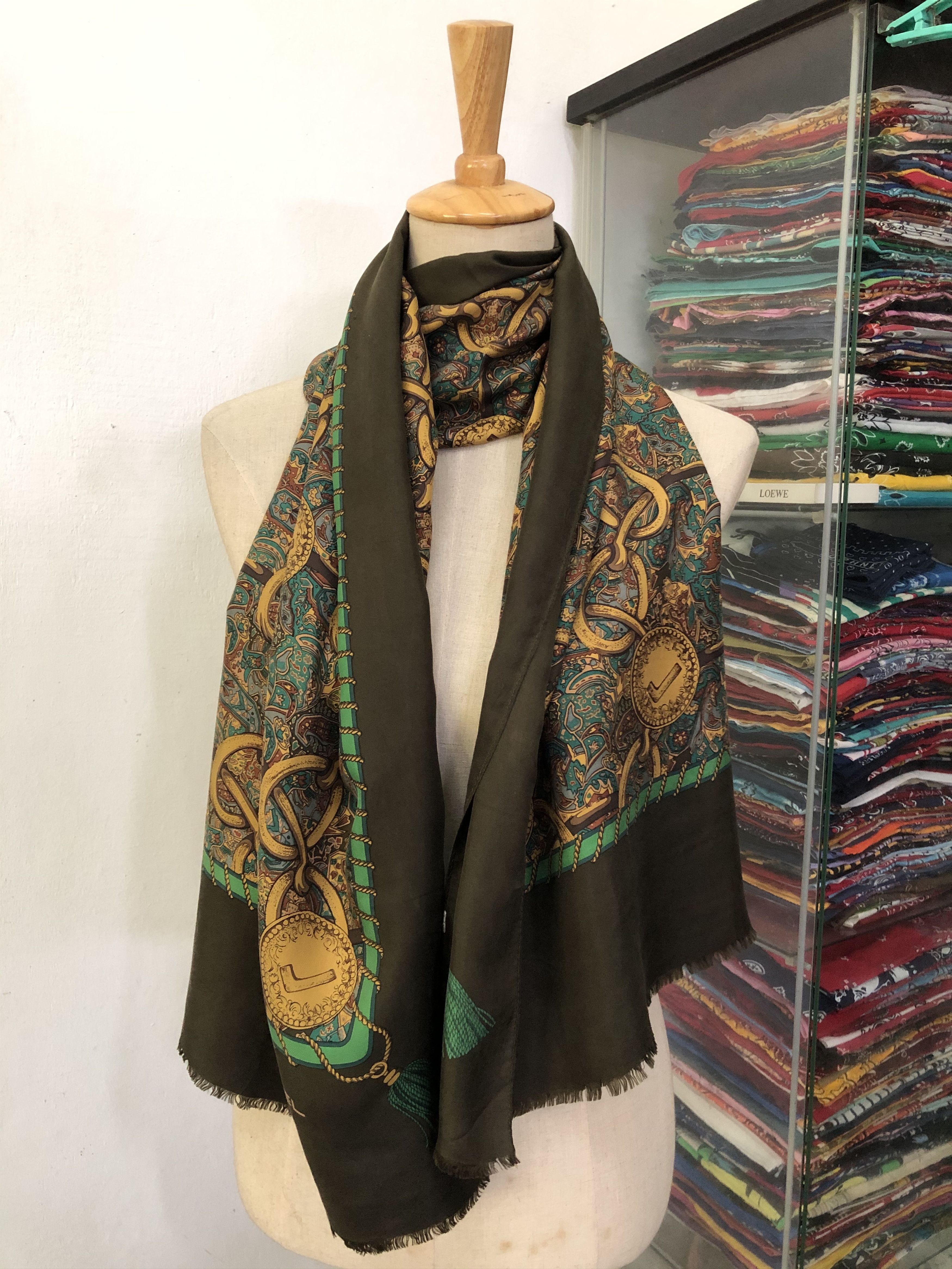 Lancel × Vintage Vintage Lancel Silk Scarf Size ONE SIZE - 1 Thumbnail