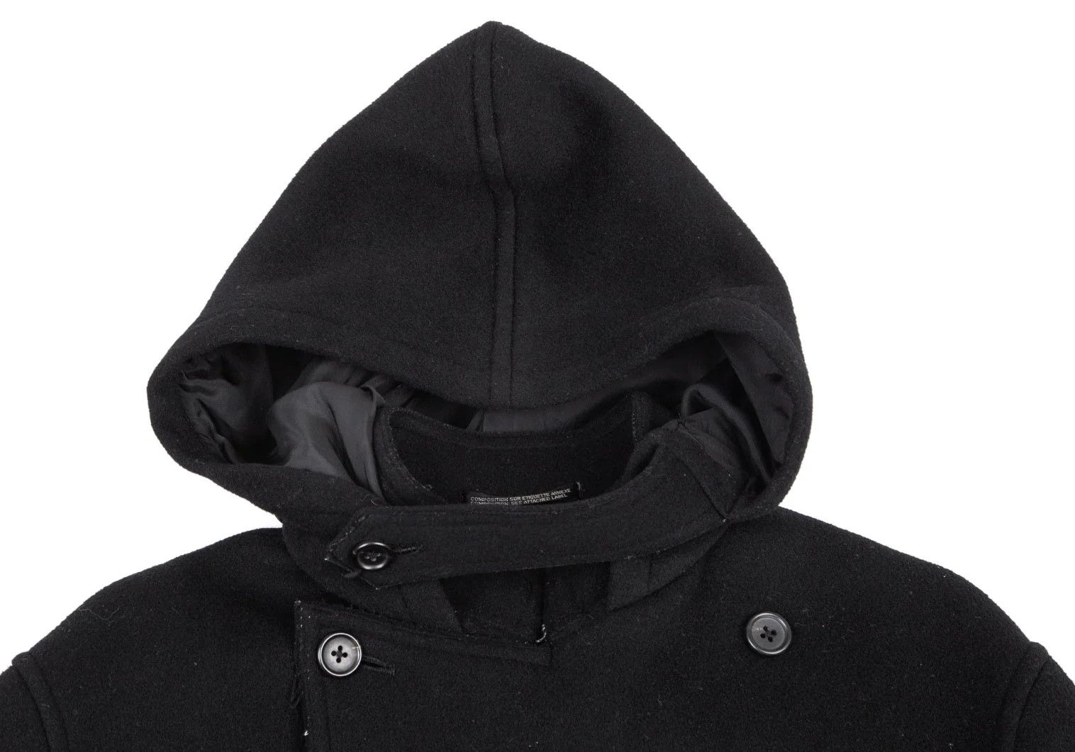 Yohji Yamamoto Yohji Yamamoto Wool Double Hooded Coat Size US M / EU 48-50 / 2 - 4 Thumbnail