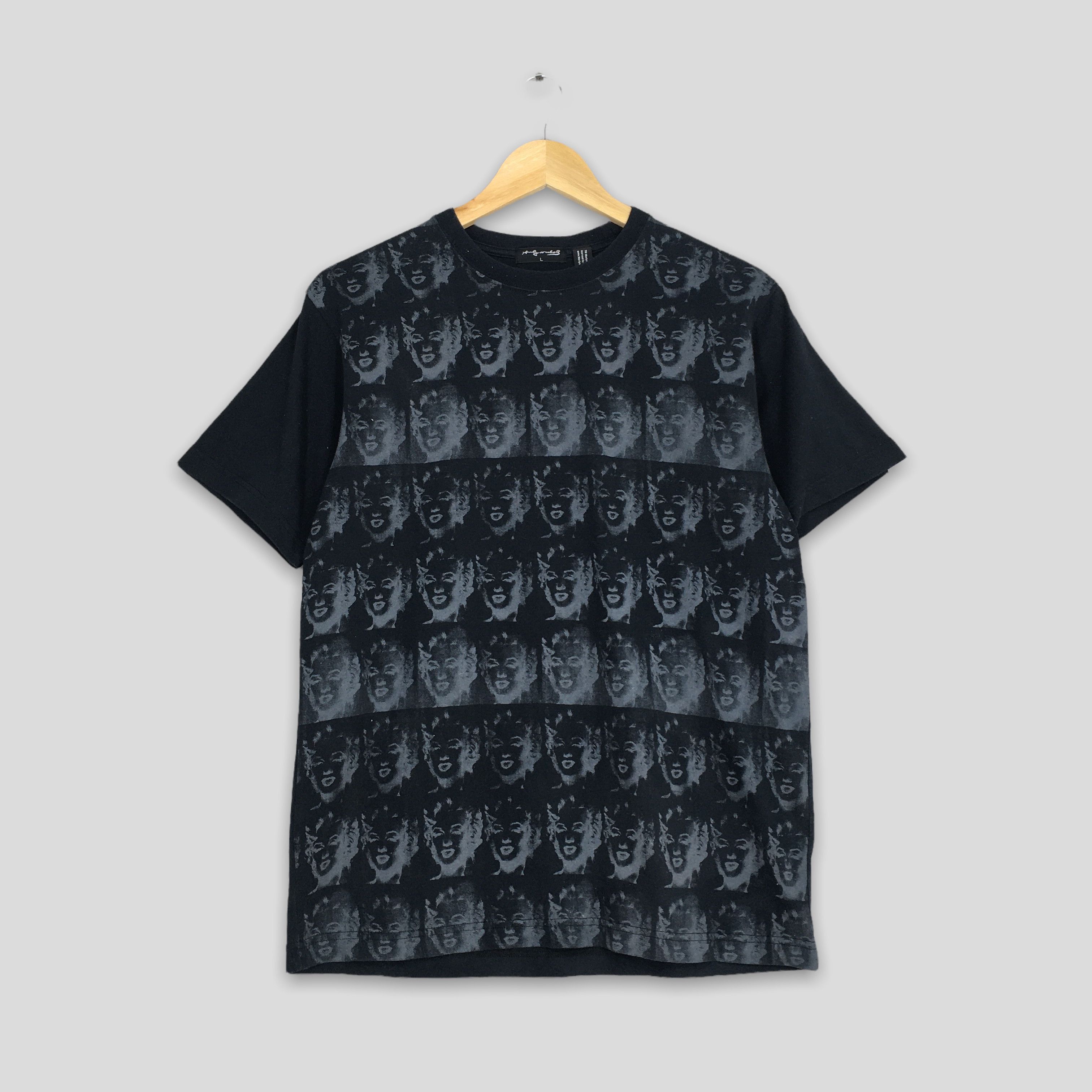 Andy Warhol × Vintage Andy Warhol Marilyn Diptych 1962 Monroe Artwork T shirt Size US L / EU 52-54 / 3 - 1 Thumbnail
