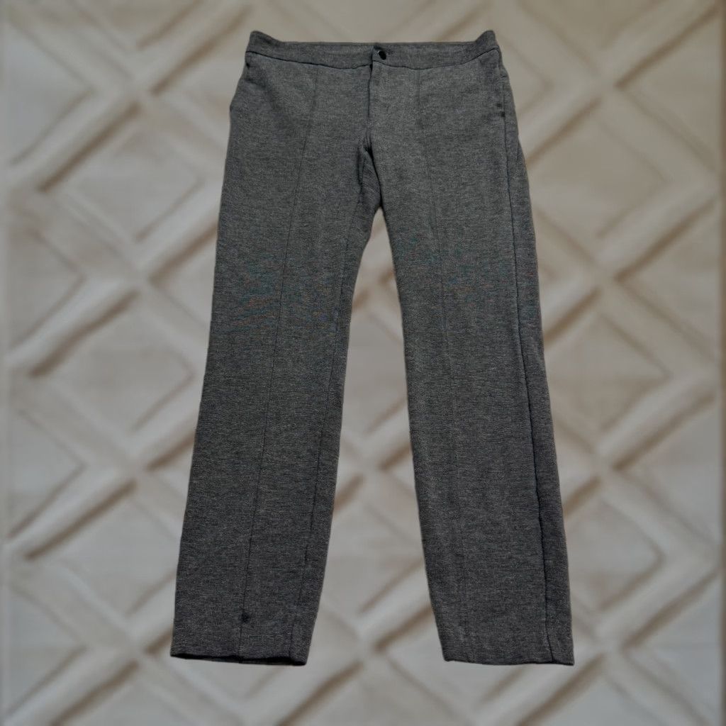 Athleta Athleta Ponte Knit Skinny Fit Trouser Pants Womens 8 Dark Gray Mid Rise Stretch Size 30" / US 8 / IT 44 - 1 Thumbnail