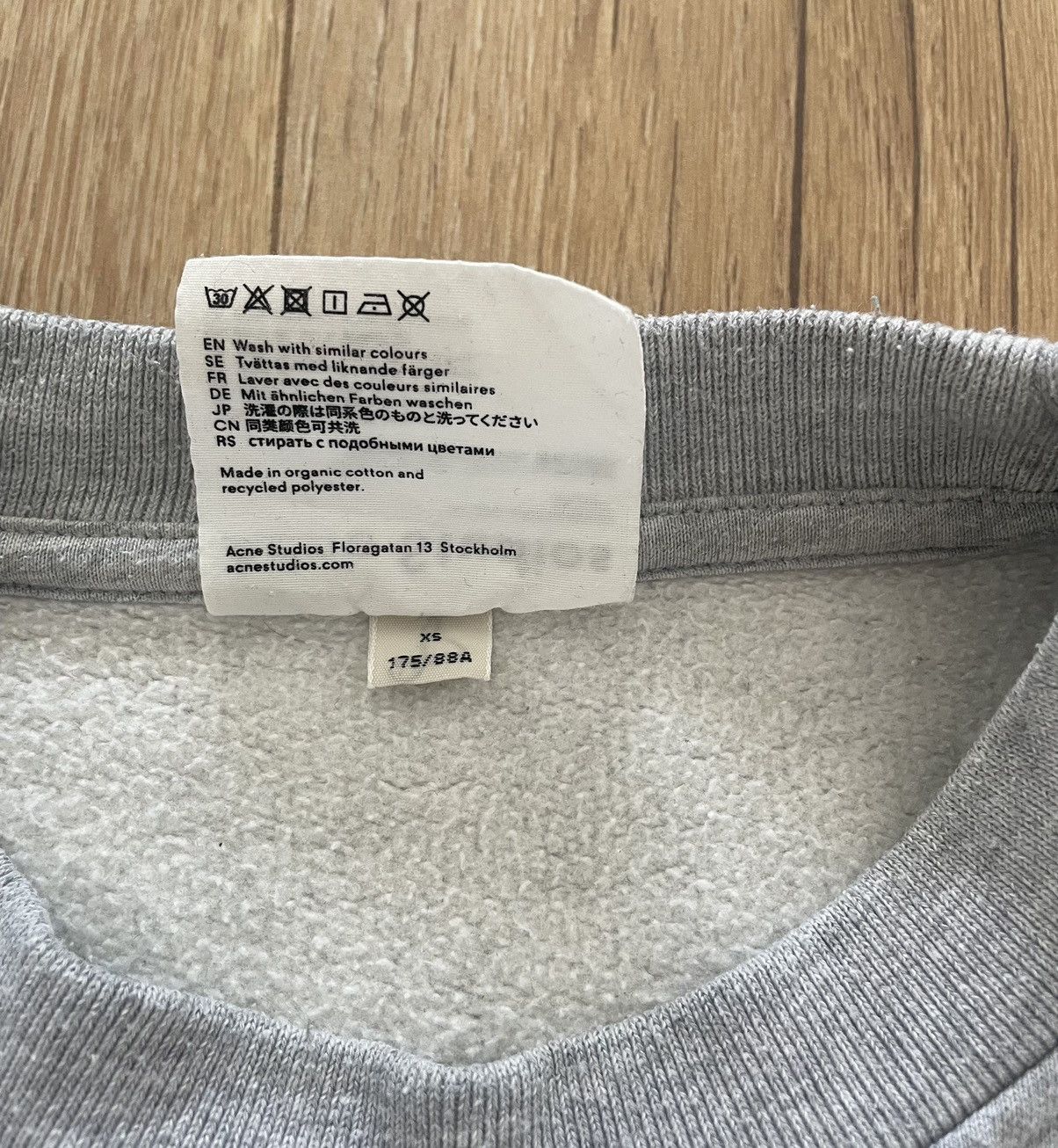 Acne Studios Acne Studios Grey Crewneck Sweatshirt Old Money Size US M / EU 48-50 / 2 - 5 Thumbnail