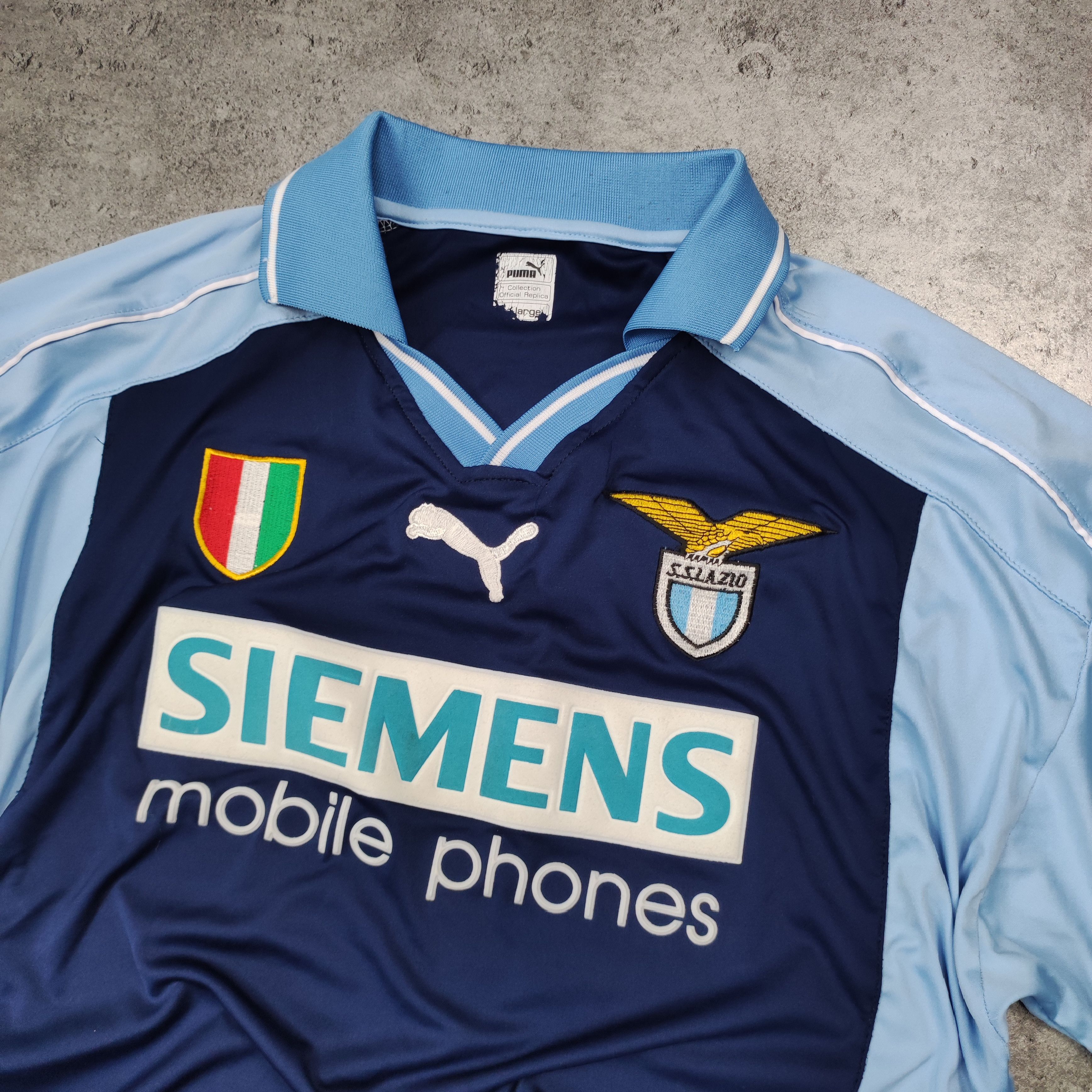 Vintage Vintage RARE SS Lazio Roma Puma Football Soccer Jersey Size US XL / EU 56 / 4 - 4 Thumbnail