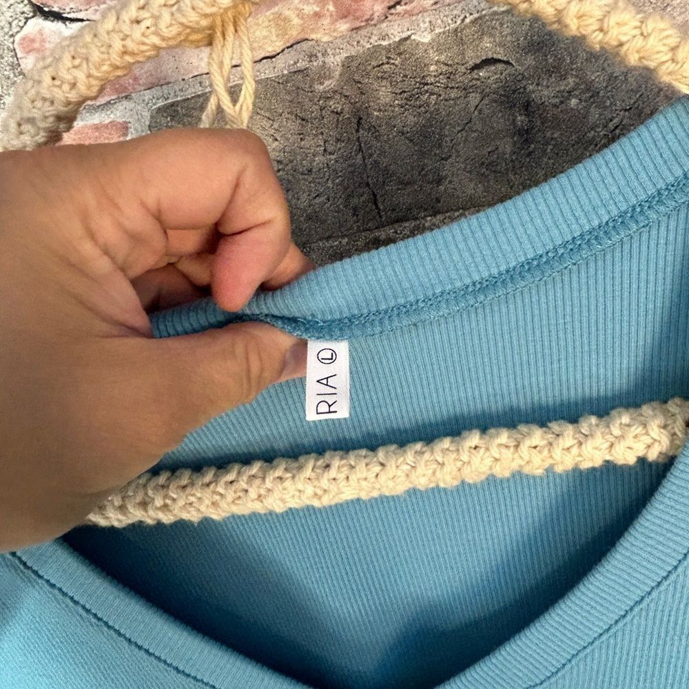 Other Reoria Blue Puffed Sleeve Bodysuit Large Size L / US 10 / IT 46 - 5 Thumbnail
