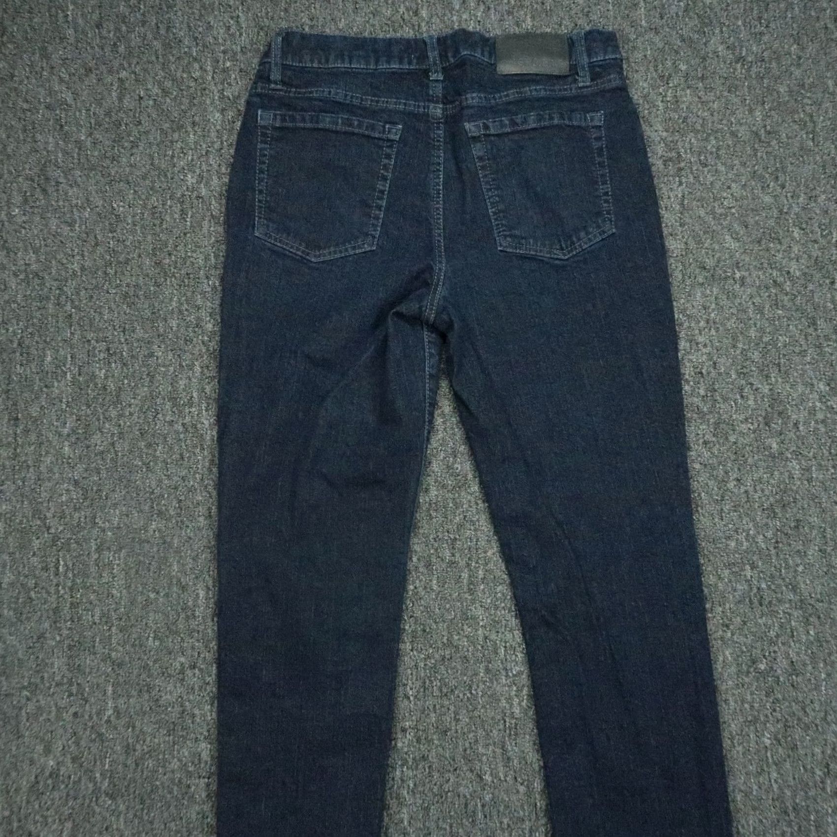 ASH Ash & Erie Jeans Mens 30x26 Dark Wash Denim 5 Pocket Straight Leg Stretch Regular Fit Cotton Denim Jeans Mens Size US 30 / EU 46 - 5 Thumbnail