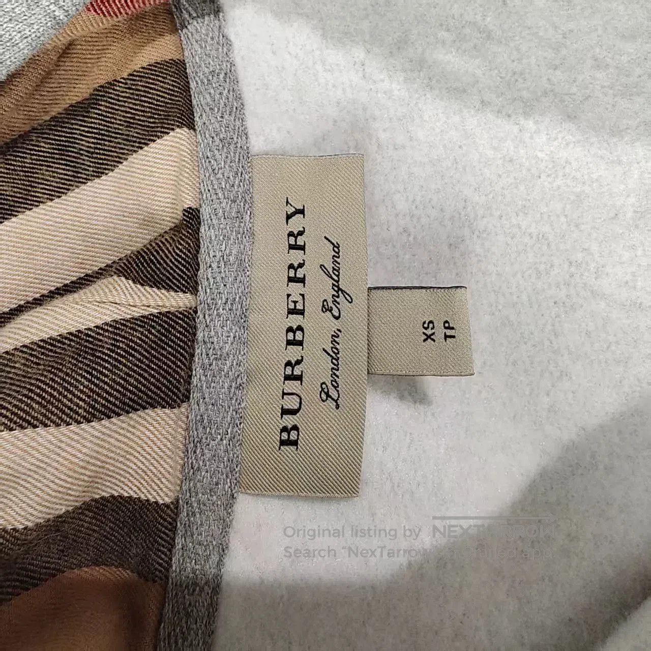 Burberry burberry gray check hoodie outerwear for xs. Size US XS / EU 42 / 0 - 3 Thumbnail