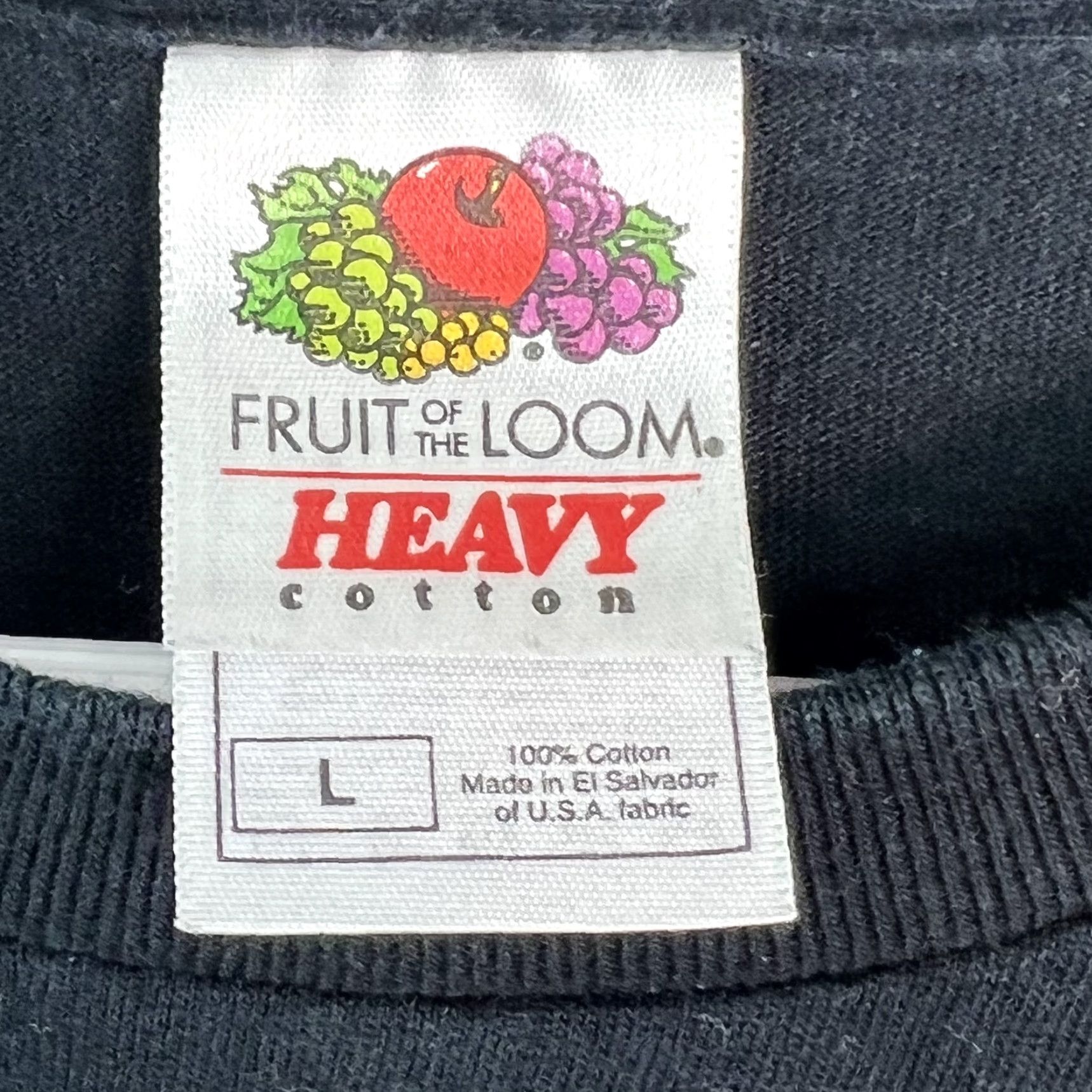 Fruit Of The Loom Rocky Velvet Band Fruit Of L Mens Short Sleeves Black Graphic Shirt SZ L Size US L / EU 52-54 / 3 - 5 Thumbnail