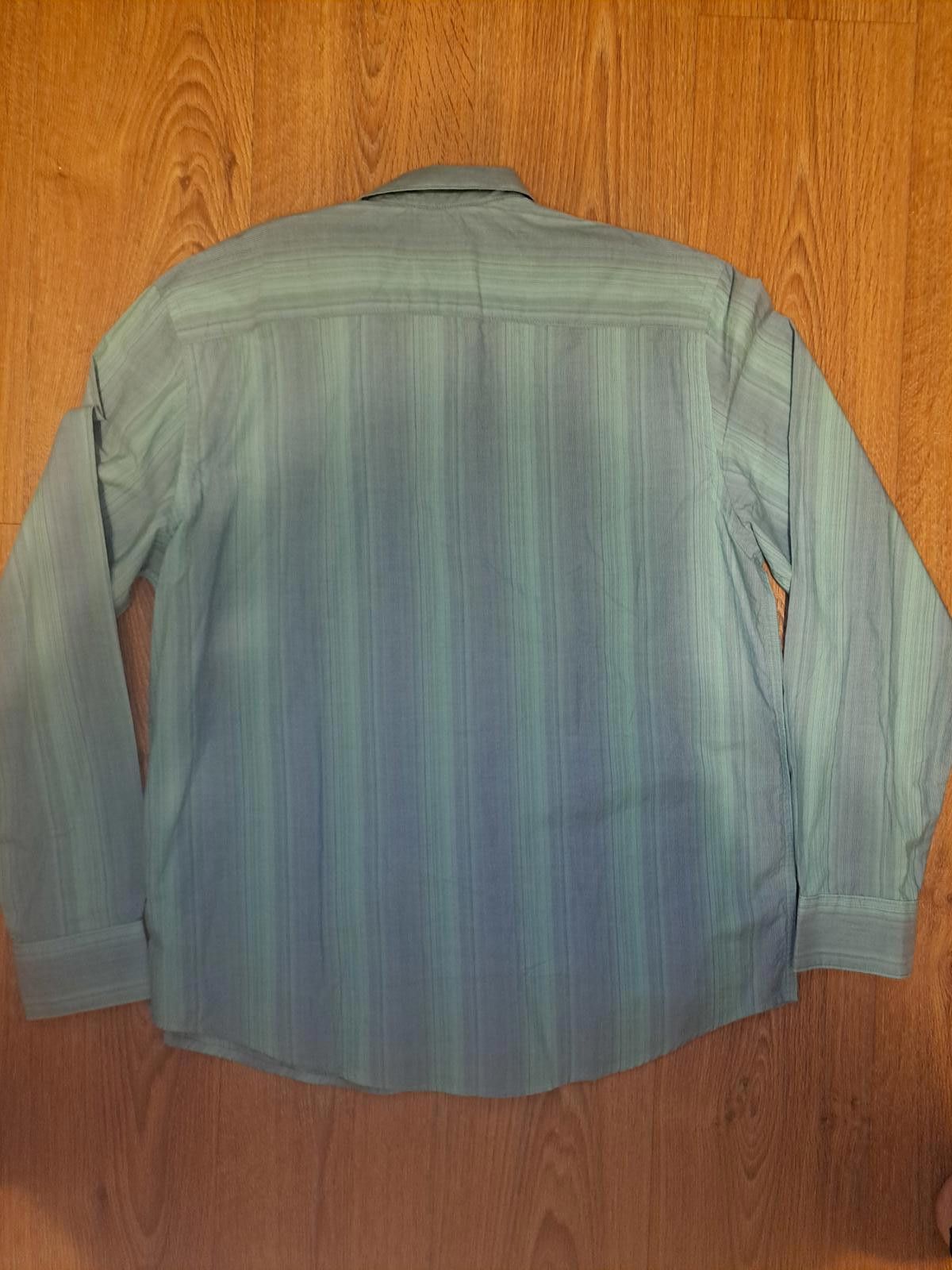 Ike Behar Ike Behar Button Up Dress Shirt Mens Large Green Cotton Size 42R - 6 Thumbnail