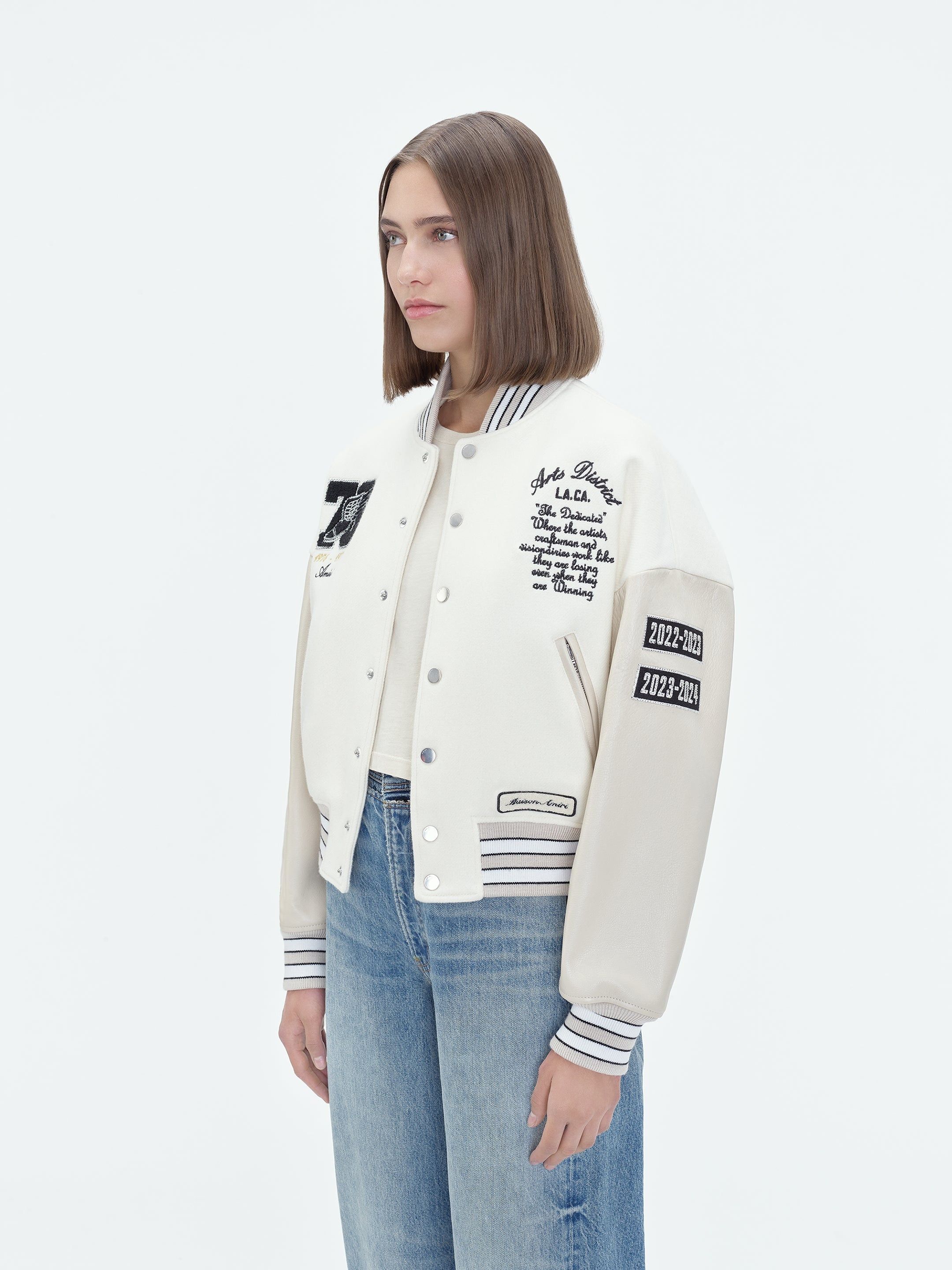 Amiri oc11z0225 Eagle Varsity Bomber Jacket in Multicolor Size S / US 4 / IT 40 - 11 Thumbnail