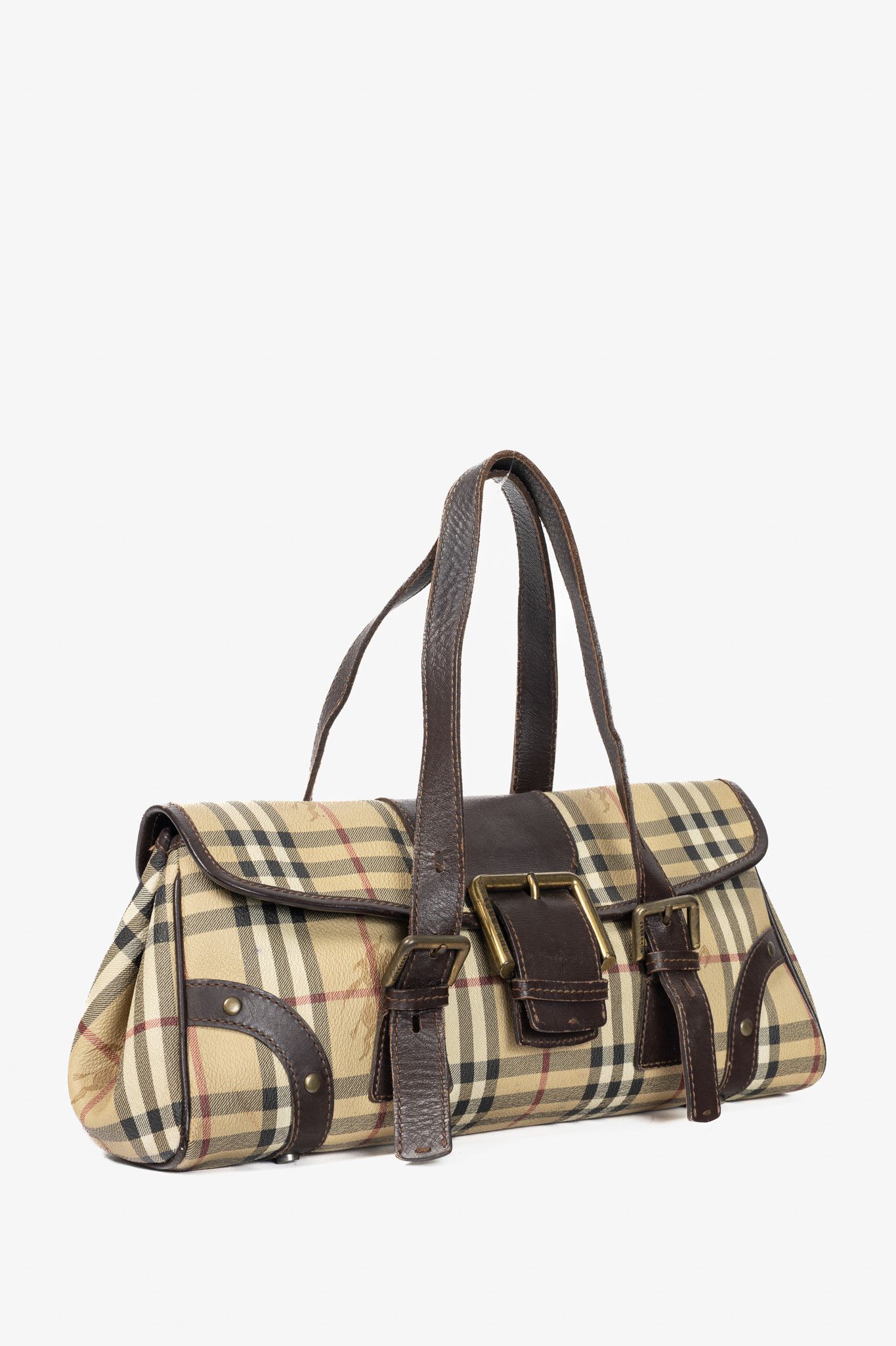 Burberry Burberry Haymarket Check Buckle-Flap Handbag Size ONE SIZE - 2 Thumbnail