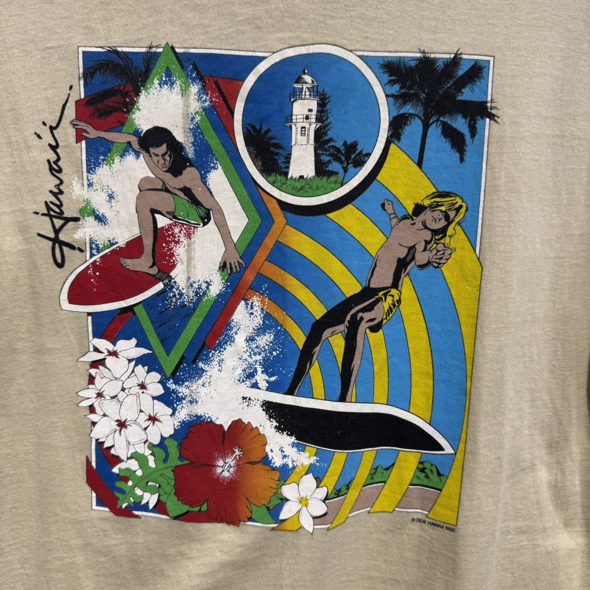 Other Vintage 1982 T-Shirt - GCS HAWAII Tshirt - Single Stich Size US M / EU 48-50 / 2 - 3 Thumbnail