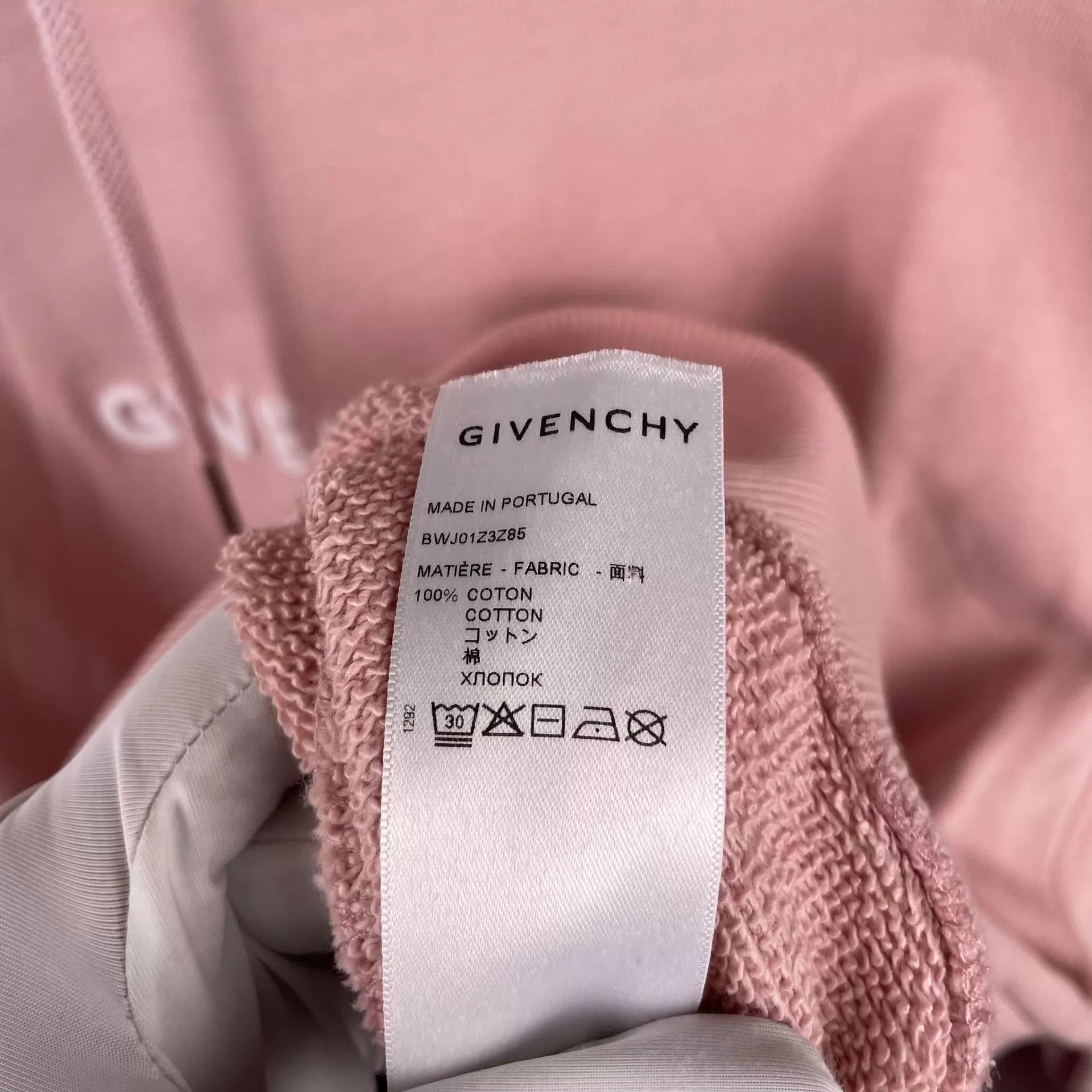 Givenchy Givenchy Pink Big Logo Cotton Mint Sweatshirt Size S / US 4 / IT 40 - 9 Thumbnail