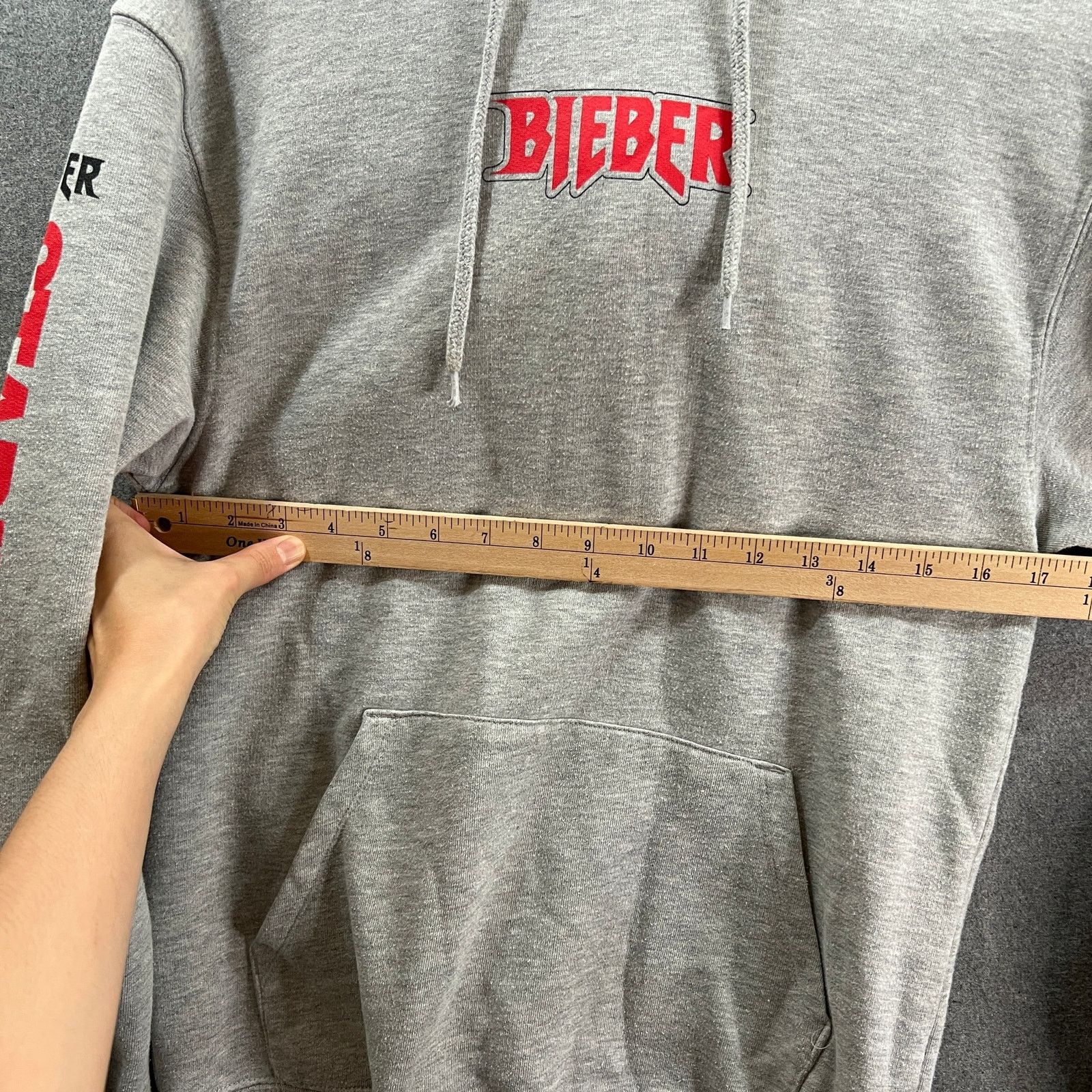Other Justin Bieber Hoodie Jacket Adult XS Gray Pullover Size US XS / EU 42 / 0 - 9 Thumbnail