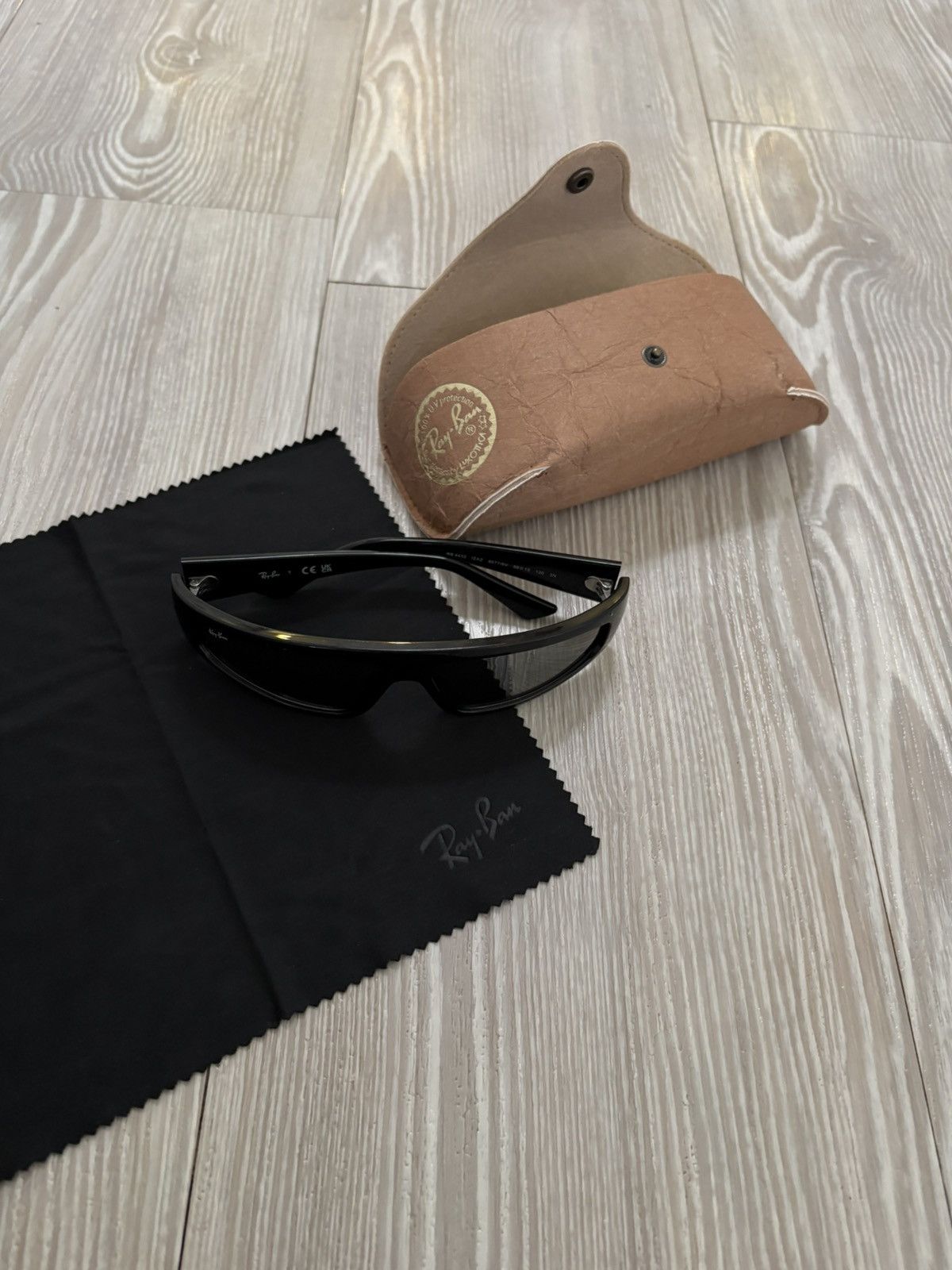 RayBan RAY-BAN IZAZ BIO-BASED RB4432 Wrap Around Sun Glasses Size ONE SIZE - 4 Thumbnail