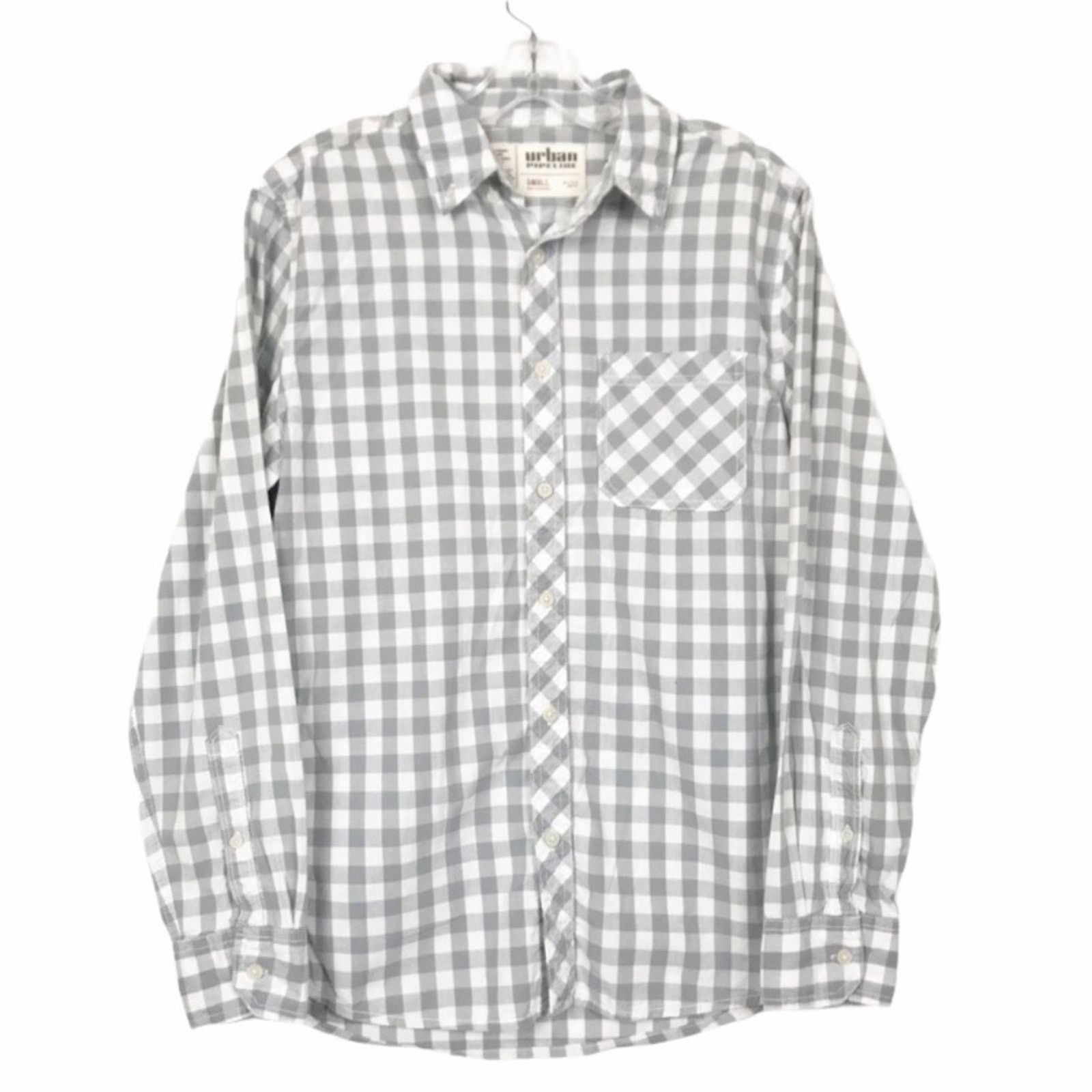 Urban Pipeline Urban Pipeline Gray & White Checkered Button down Sz S Size US S / EU 44-46 / 1 - 1 Thumbnail