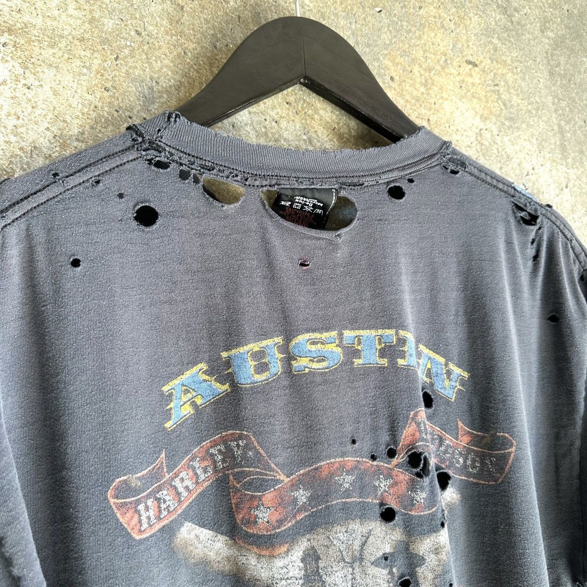 THRASHED Vintage Harley Davidson “Austin Texas” T Shirt