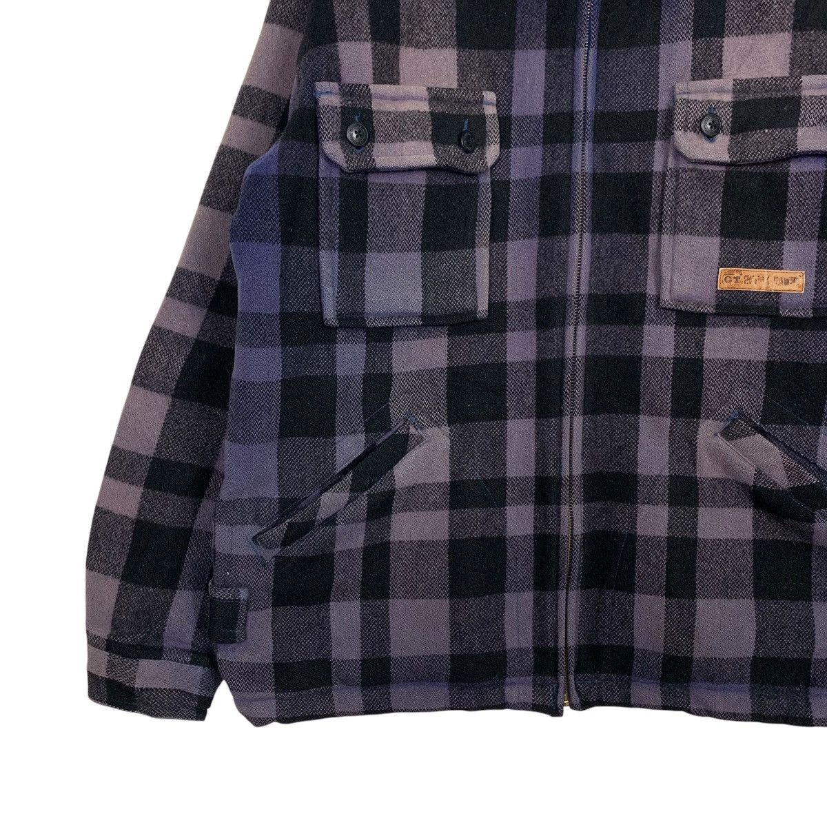 GEORGE THOMAS HAWKINS Purple Tartan Flannel Jacket 2672-C120