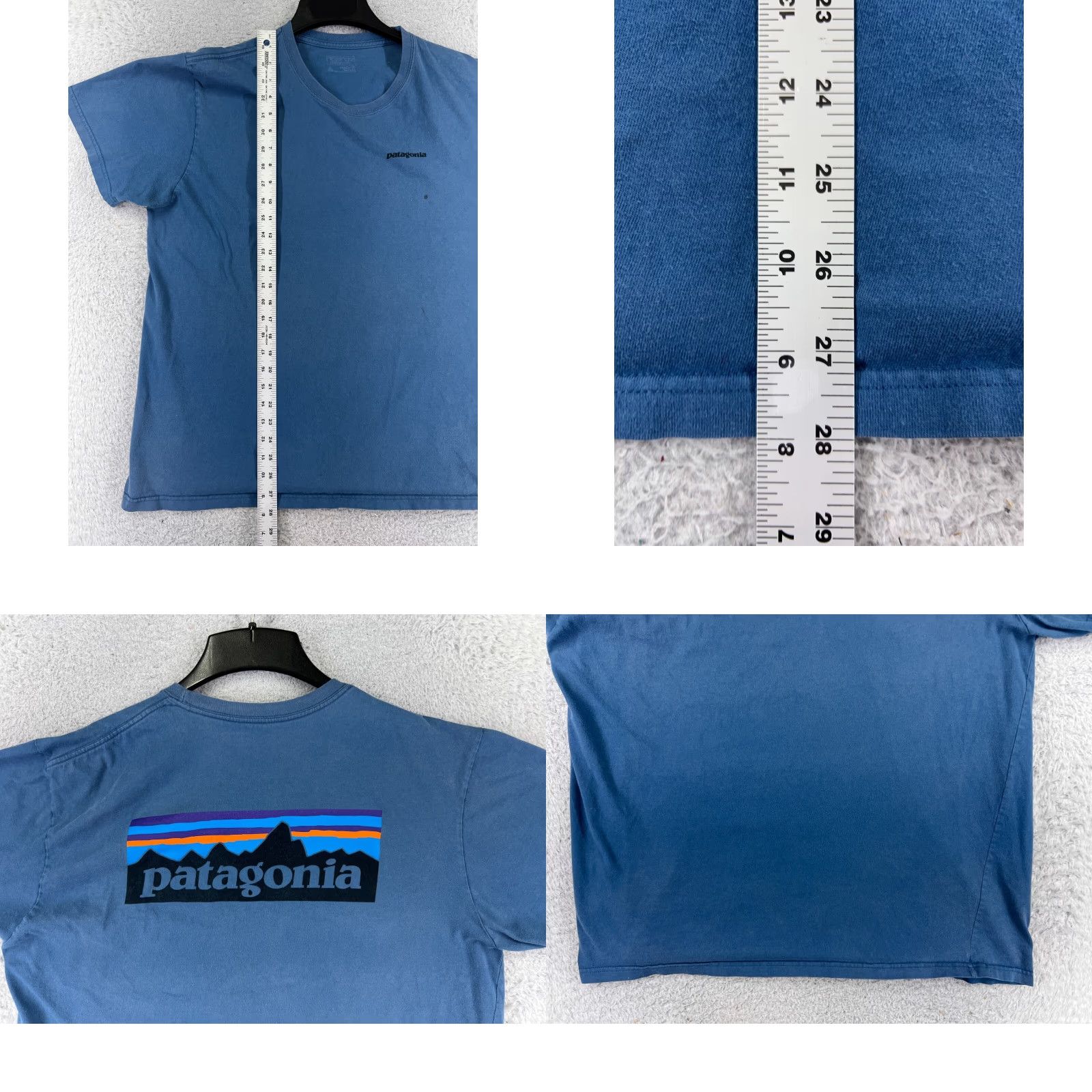 Patagonia Patagonia Shirt Men XL Blue Short Sleeve Crew Neck Cotton Jersey Logo T-Shirt 90s USA (All Seasons) Mens Size US XL / EU 56 / 4 - 9 Thumbnail