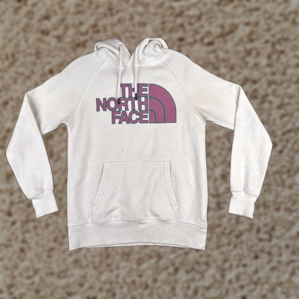 The North Face VINTAGE The North Face Hoodie Womens XS White Pullover Logo Pocket Regular Size XS Blues? (Note: Ensure no extra text) Size XS / US 0-2 / IT 36-38 - 1 Thumbnail