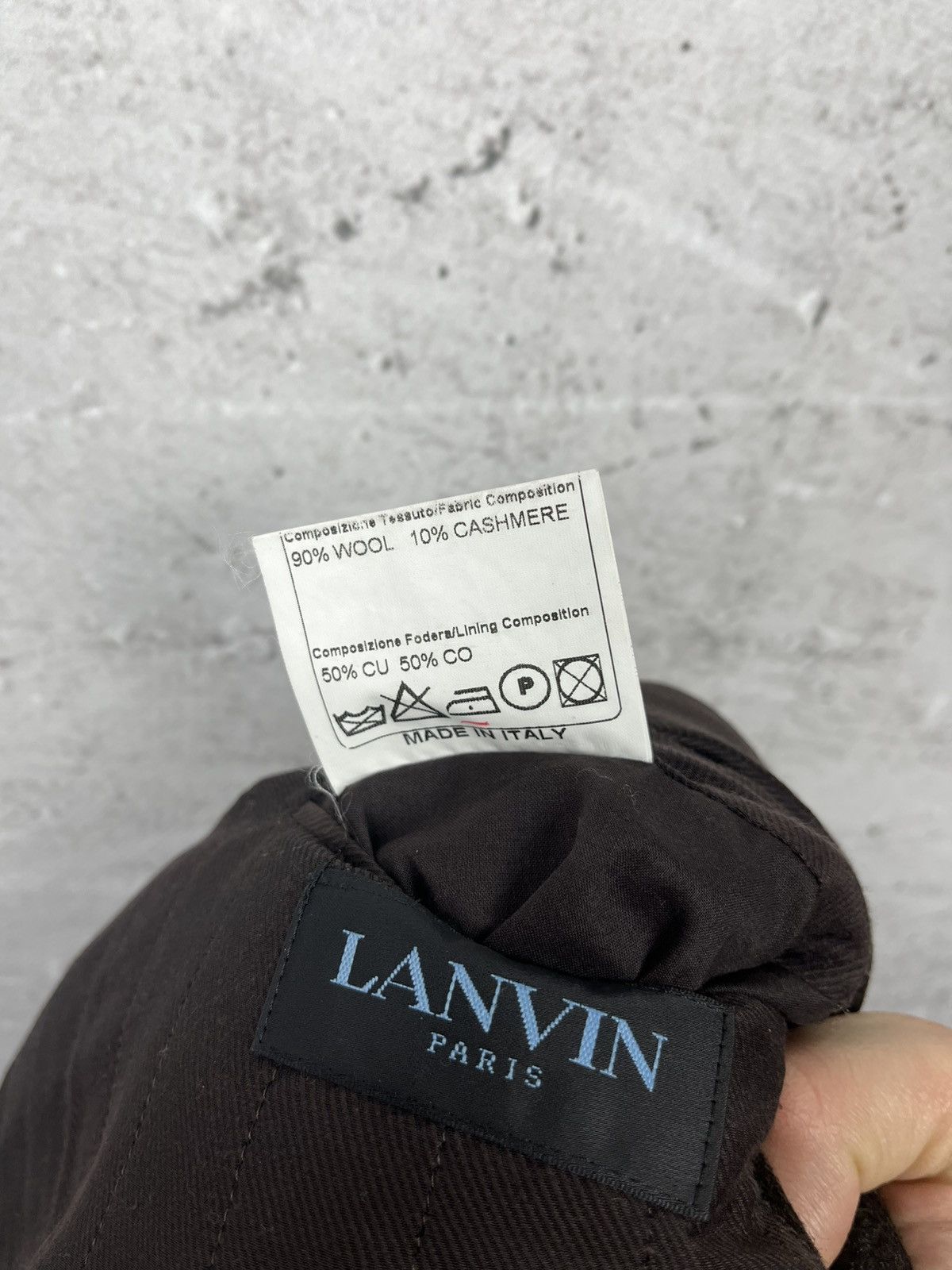 Lanvin Lanvin - Brown wool coat French luxury Size US L / EU 52-54 / 3 - 14 Thumbnail