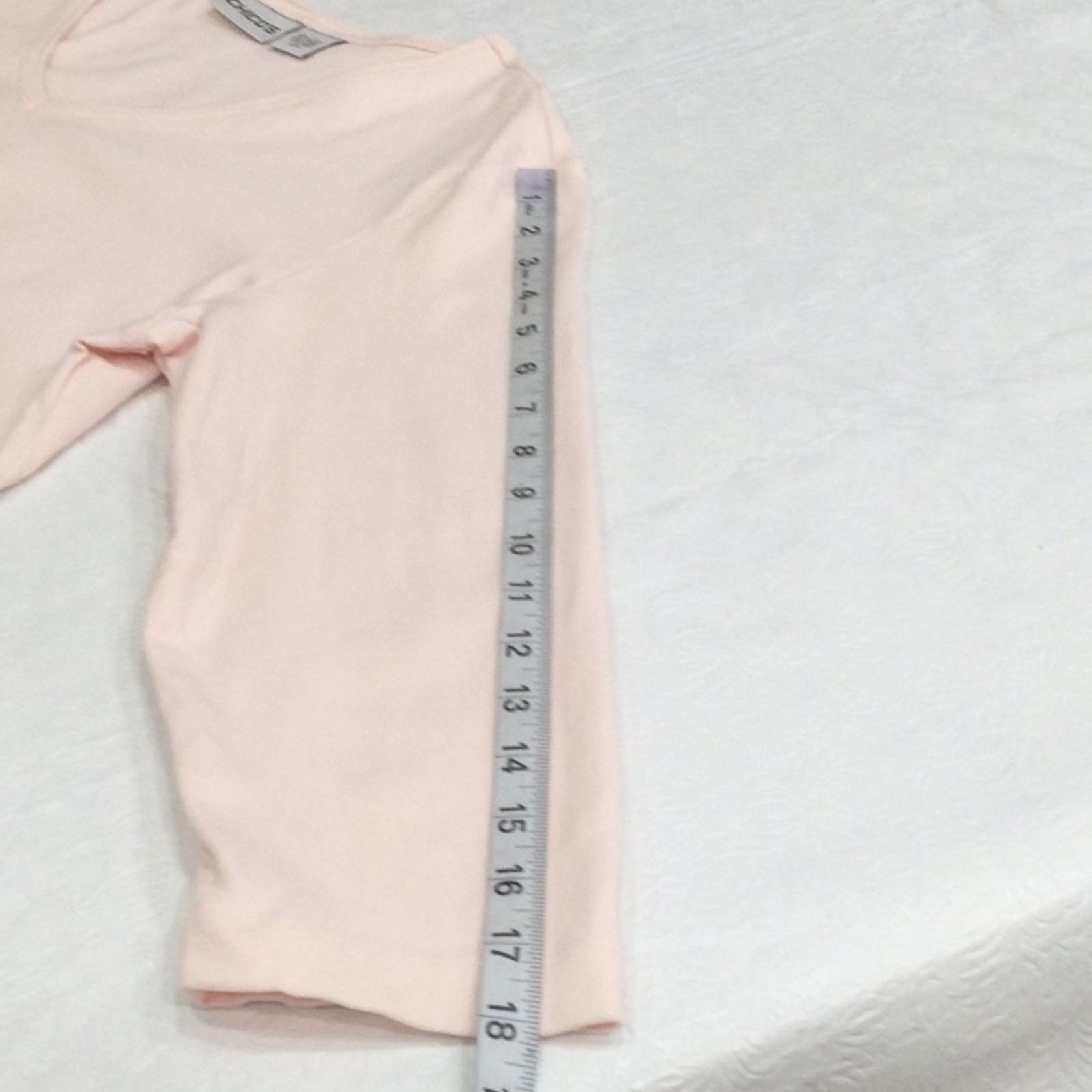Chicos Chico's Pale Pink V-Neck 3/4 Sleeve Top Size 2/L/12 Size M / US 6-8 / IT 42-44 - 16 Thumbnail