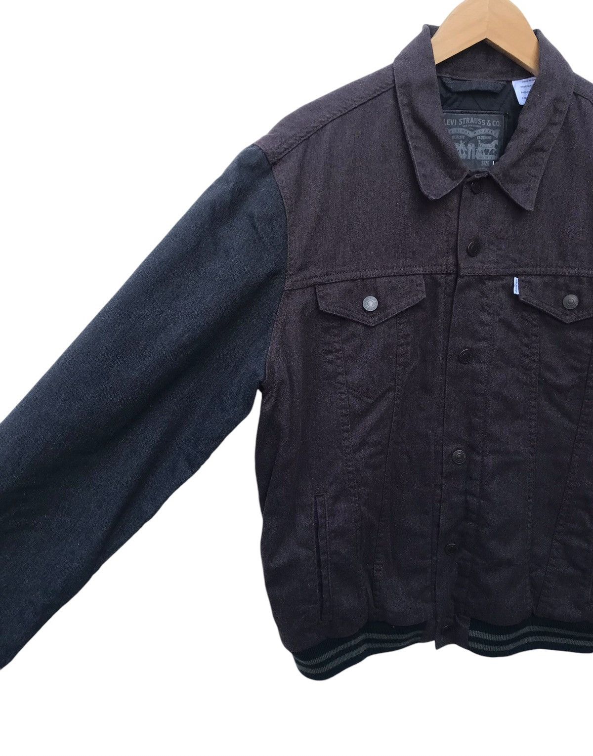 Levi's Two Tones Levis Snap Button Levis Varsity Jacket Size US L / EU 52-54 / 3 - 5 Thumbnail