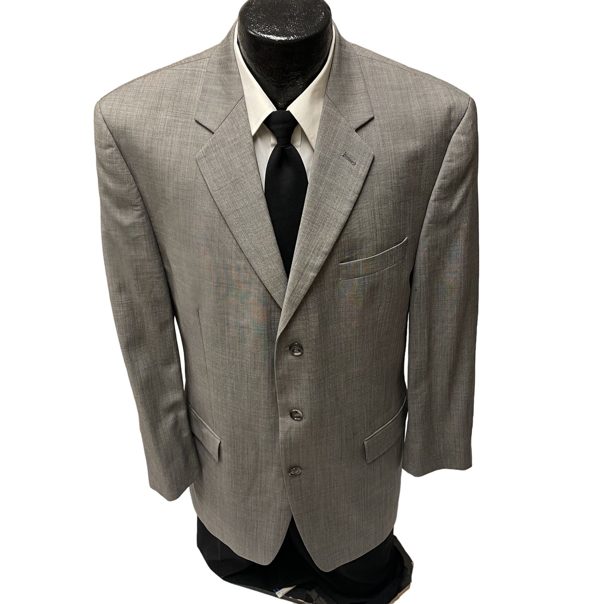 Ralph Lauren Ralph Lauren Gray Silver Sport Coat 3 BTN Wool Jacket Size 42L - 1 Thumbnail