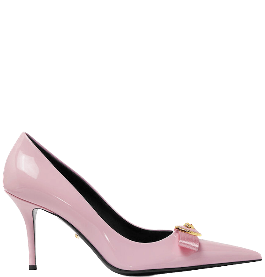 Versace Gianni Ribbon Patent Pumps 85mm SIZE 40.5