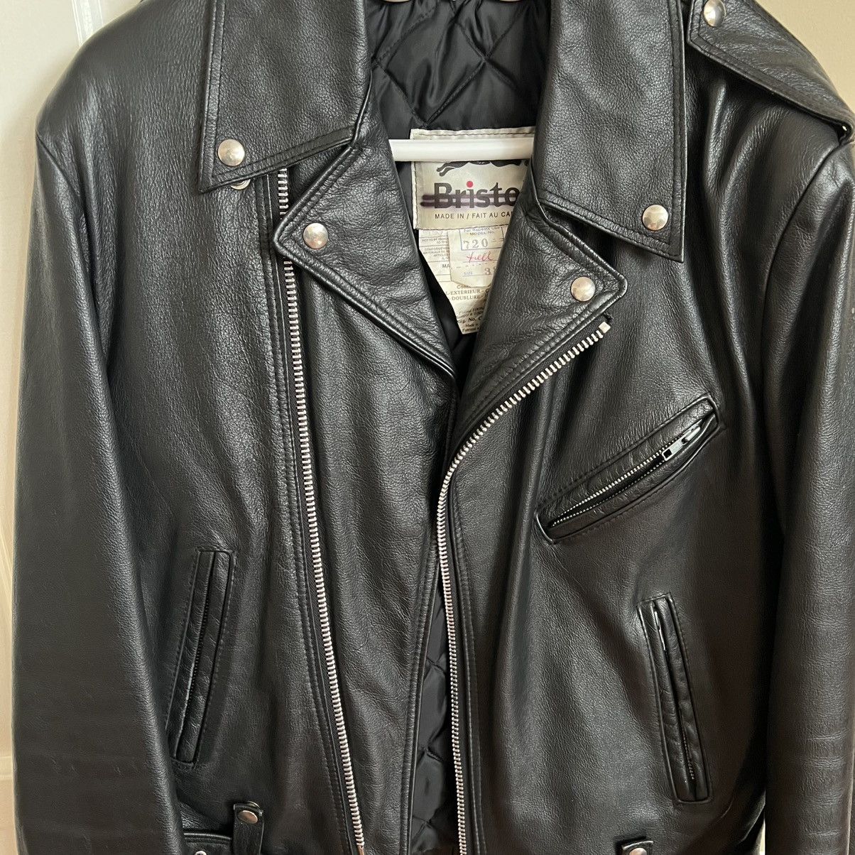 Vintage Leather Biker Jacket Vintage Heavy Real Leather Size US M / EU 48-50 / 2 - 6 Thumbnail