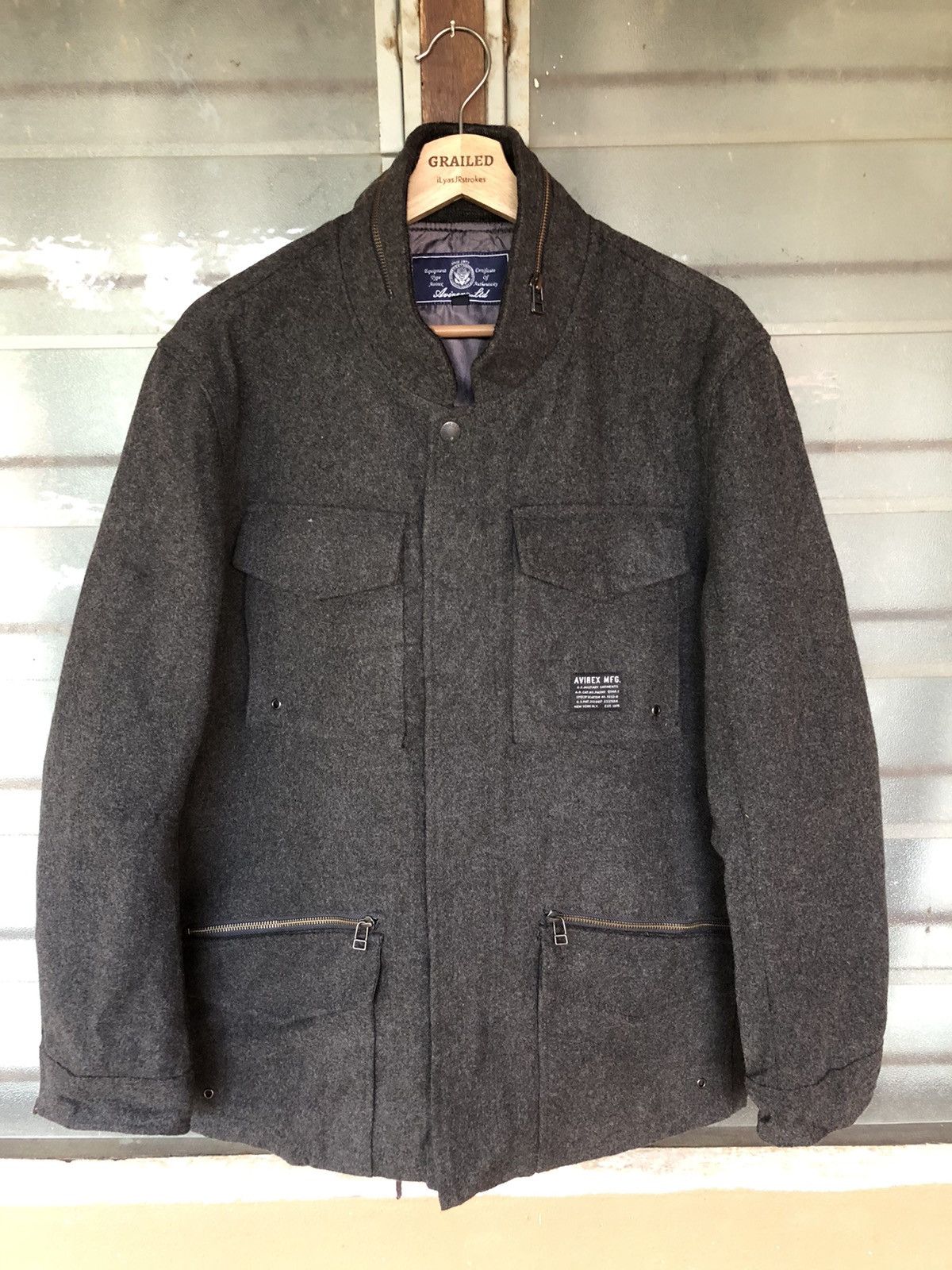 Avirex Vintage Avirex MFG Wool US Military Garments Jacket Size US XL / EU 56 / 4 - 2 Thumbnail