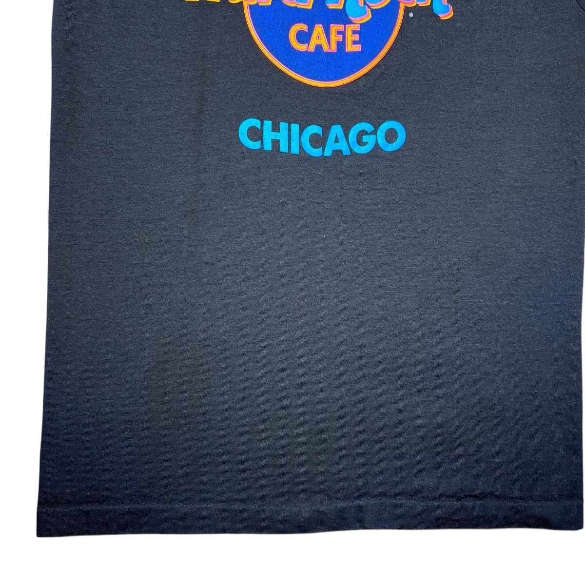 Hard Rock Cafe Vintage 1990s Hard Rock Cafe Chicago Black Single Stitch Tee Size US L / EU 52-54 / 3 - 8 Thumbnail