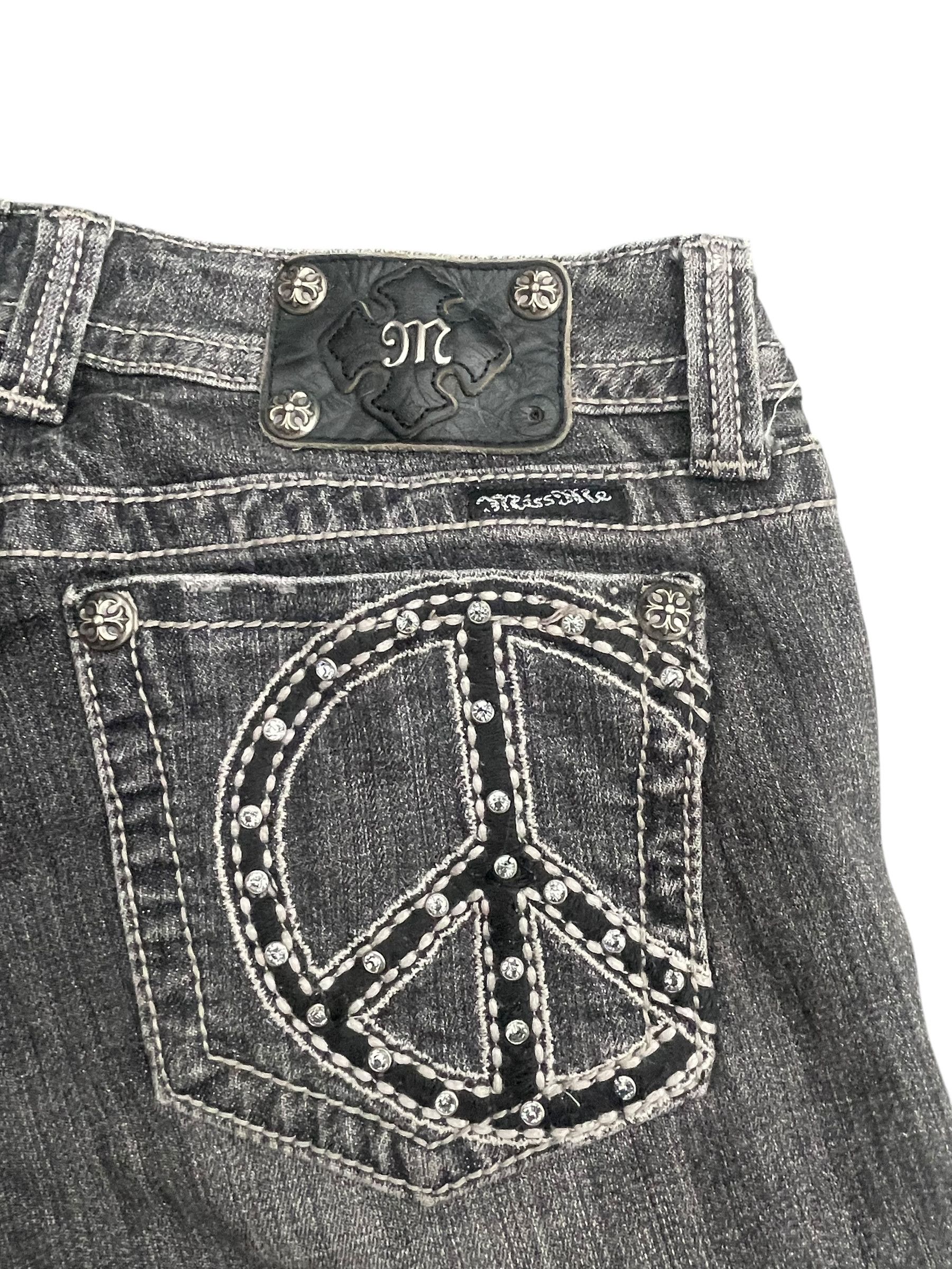If Six Was Nine Miss Me Skiny Distresed Denim Size 30" / US 8 / IT 44 - 17 Thumbnail