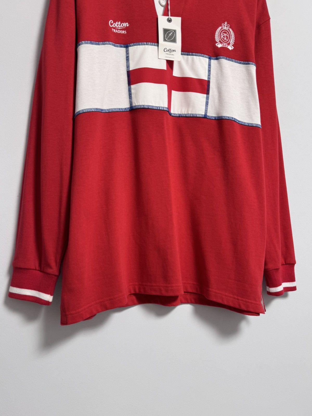 Cotton Traders Vintage Cotton Traders Rugby Shirt CT 1987 Jersey Size US L / EU 52-54 / 3 - 2 Thumbnail