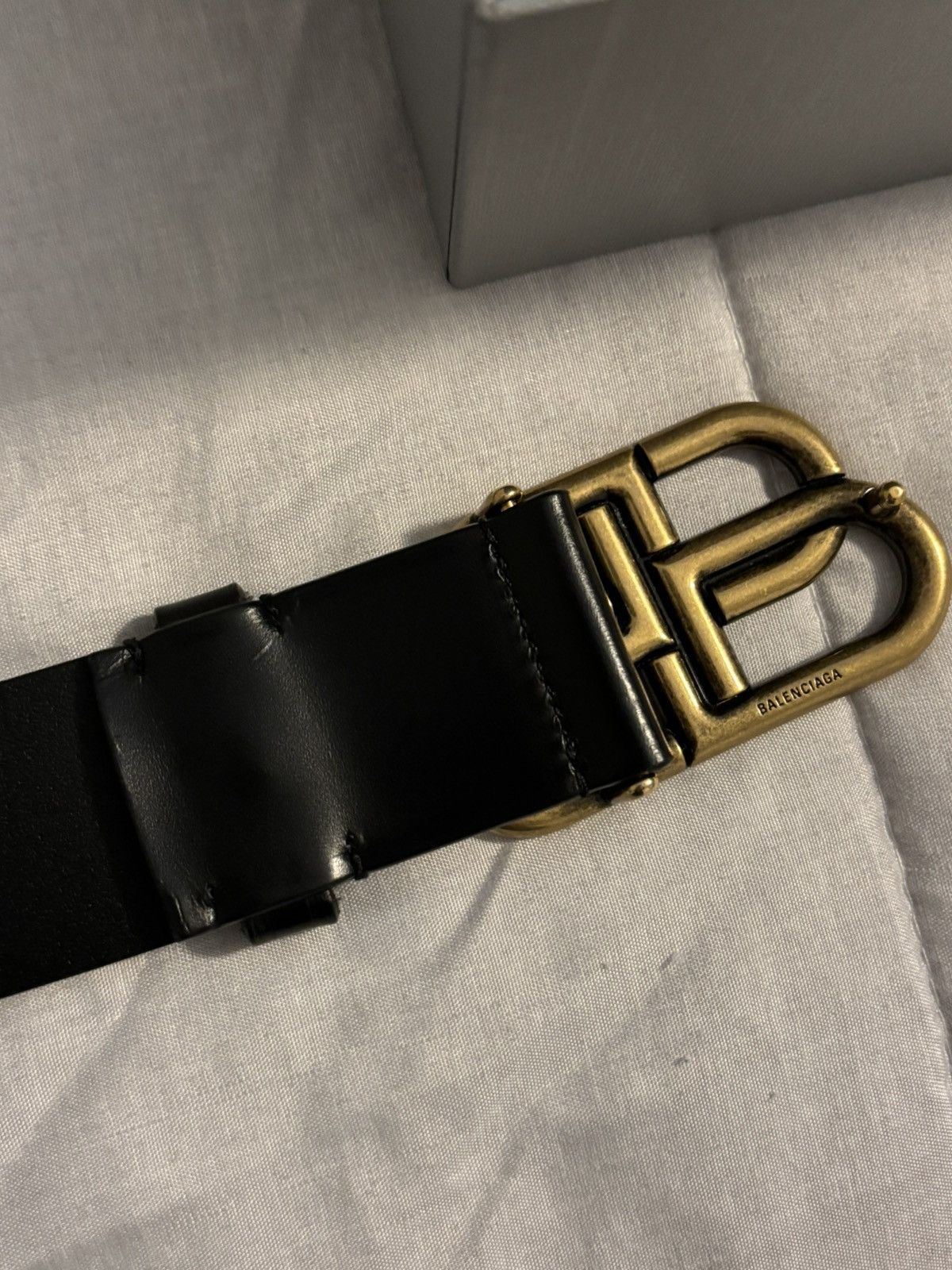 Balenciaga Balenciaga BB Large Belt Black Size ONE SIZE - 6 Thumbnail