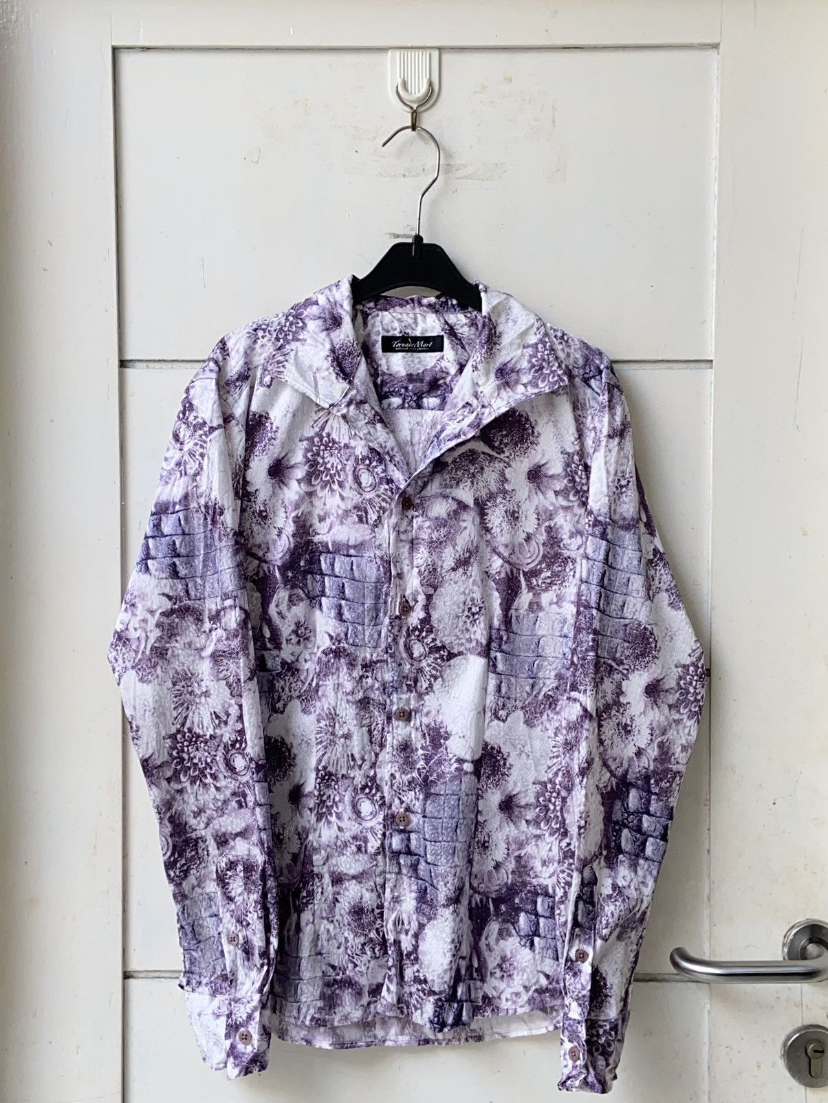 Japanese Brand × Tornado Mart TORNADO MART Tie Dye Floral Patterned Shirt Size US XS / EU 42 / 0 - 1 Thumbnail