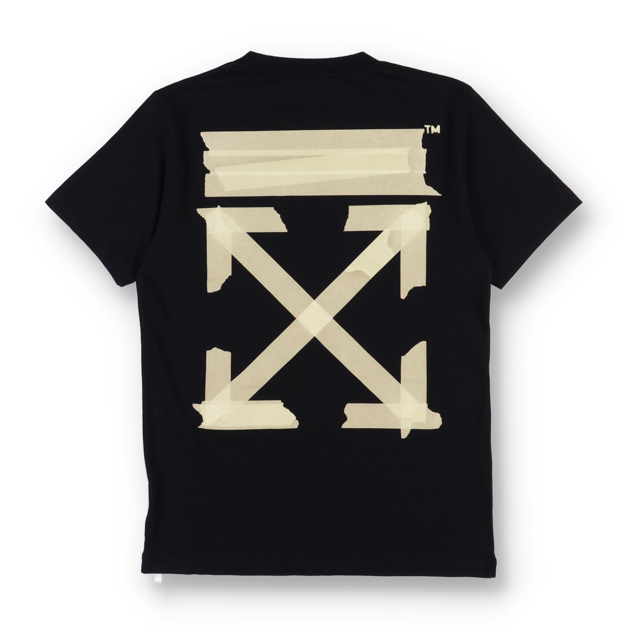 Off-White Black Tape Arrows Logo T-Shirt Size S / US 4 / IT 40 - 2 Thumbnail