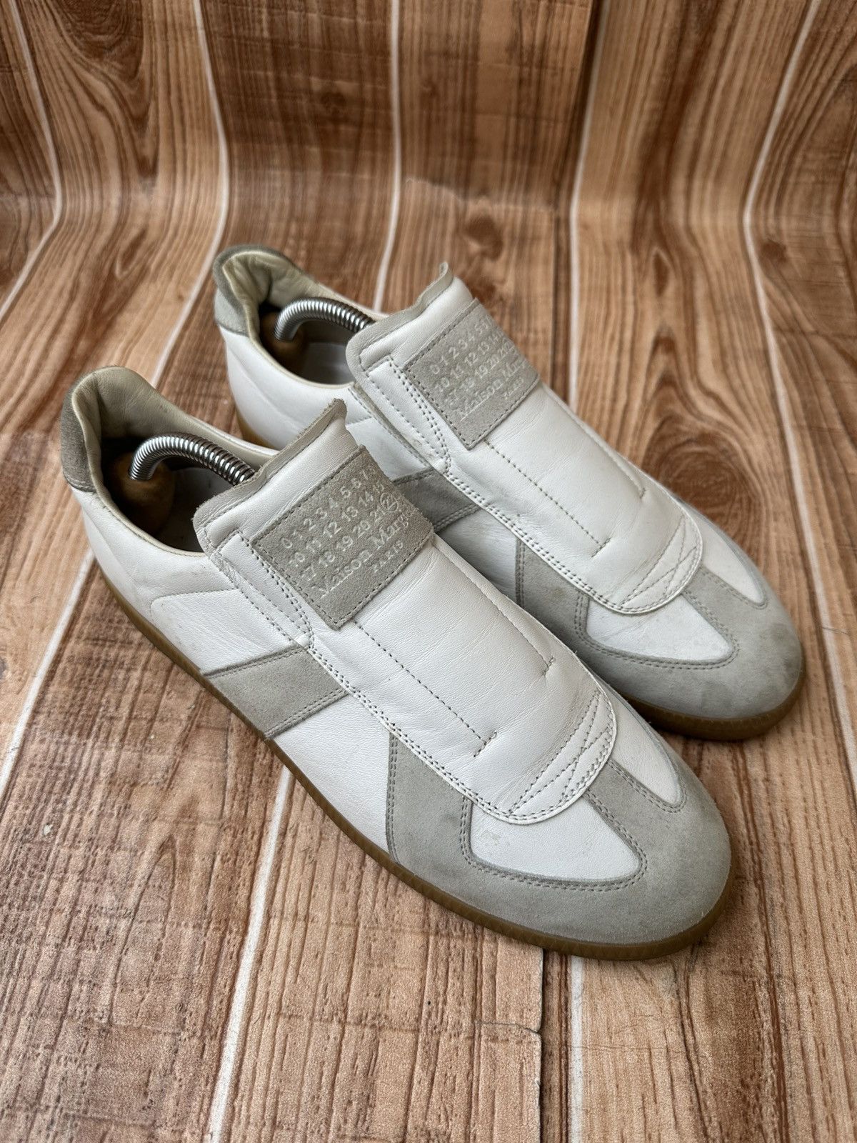 Maison Margiela Maison Margiela's Laceless GAT White/Gray Sneakers Size US 8 / EU 41 - 1 Thumbnail
