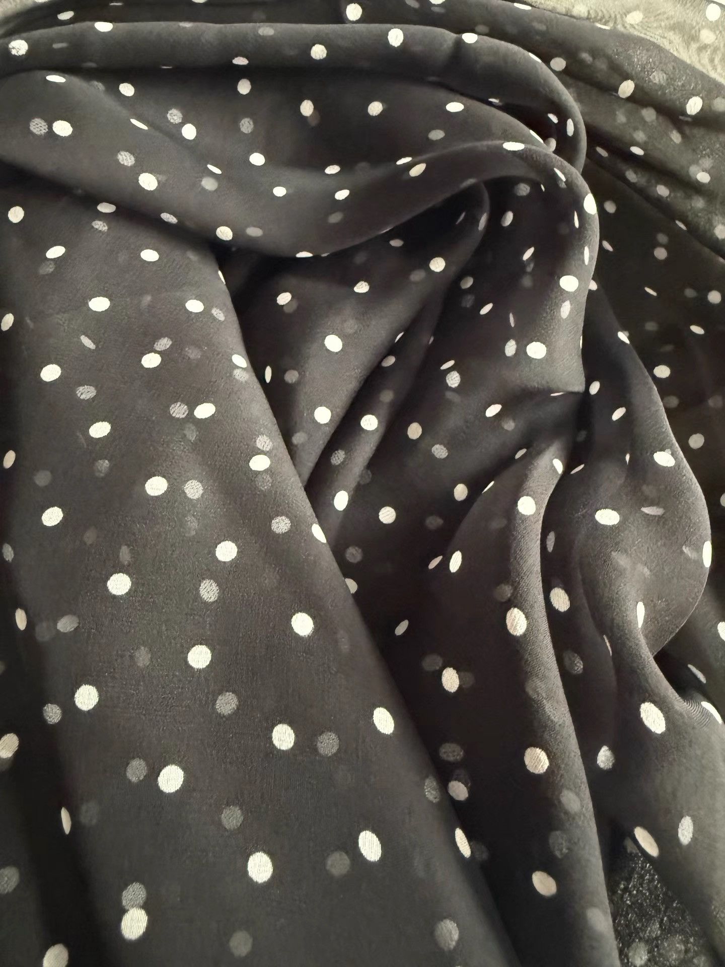 Saint Laurent Paris Saint Laurent Polka Dot Scarf K33 Size ONE SIZE - 3 Thumbnail